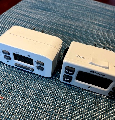 (2) Westinghouse etc Time-of-Day Indoor Wall Outlet Timers 28443 36253 24 Hour