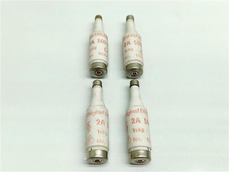 Lot 4 Pcs. Original Diazed 2A 500V Fuse 30 Days Warranty Expedited Shipping