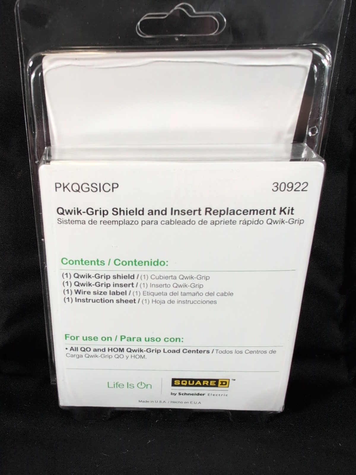 Square D Qwik-Grip Shield and Insert Replacement Kit PKQGSIP 30922
