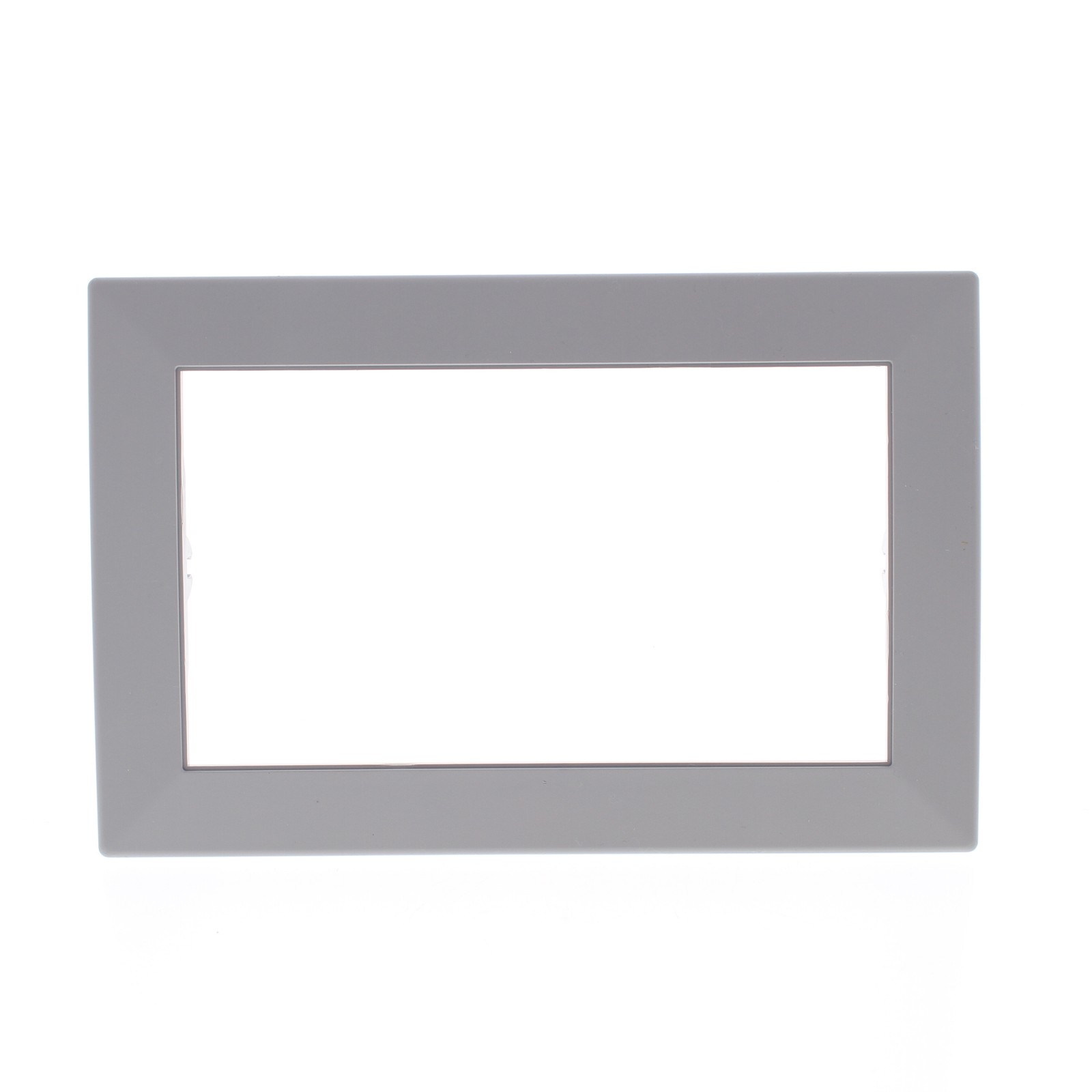 Hubbell HBLTRIM4WGY Gray 4-Gang Plastic Wallplate Cover Flange for HBL Wall Box