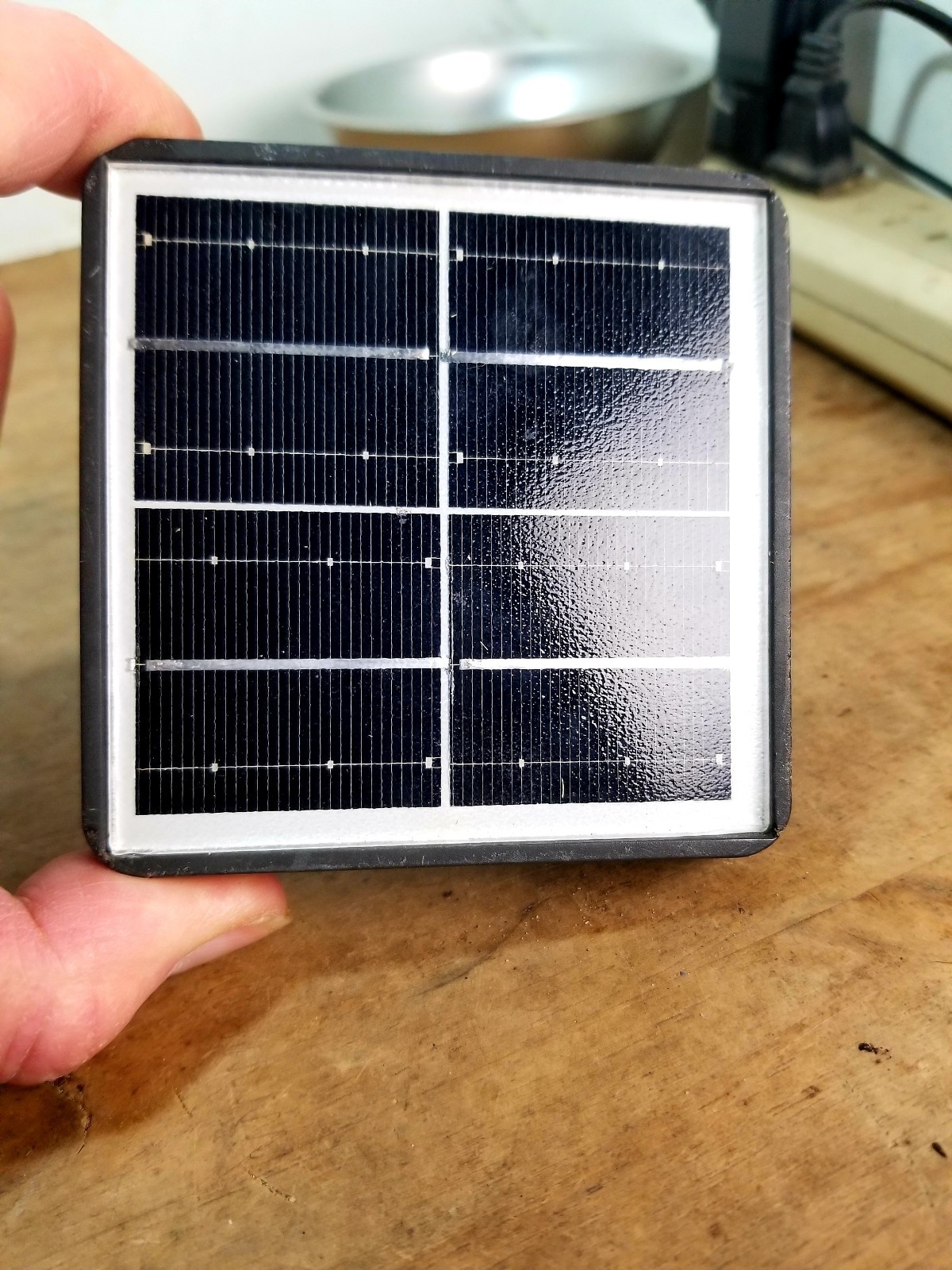 1.2W Solar Panel Charger for Patio Umbrella with Battery and 4-Pin Connector