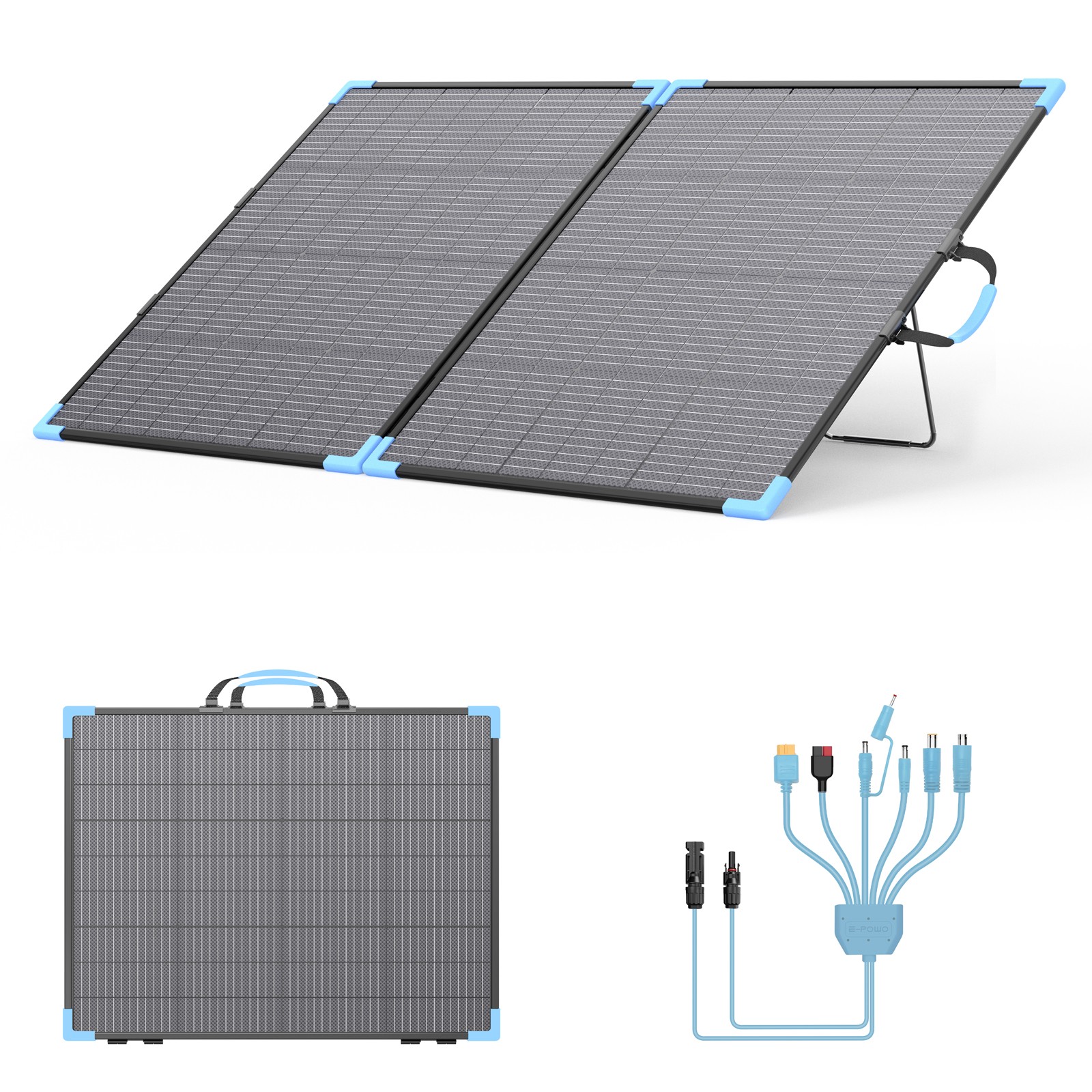 220 W Bifacial Solar Panel for Bluetti Power Stations Generator Backup Solution
