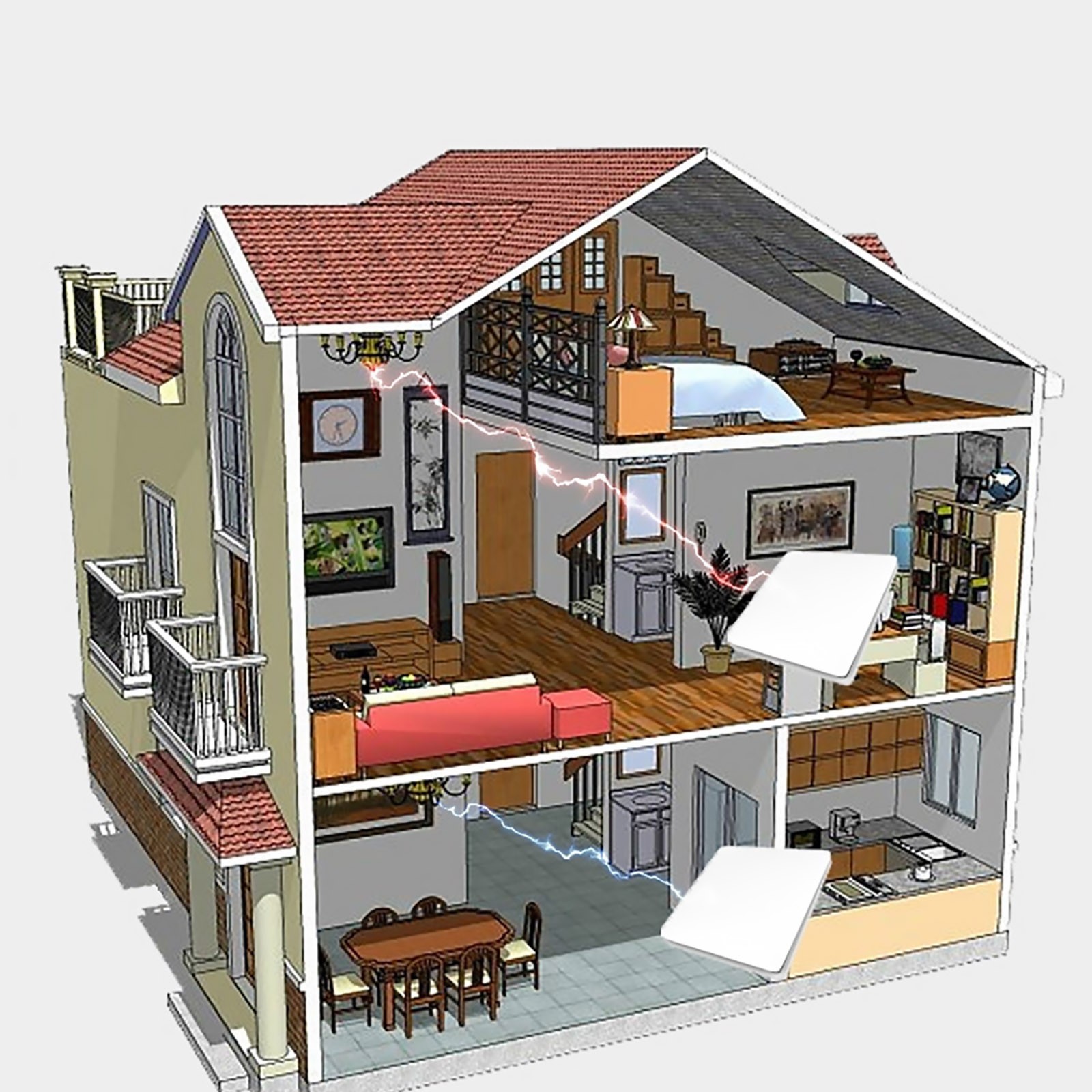 Brand New Wireless Remote Control Kinetic Self-powered No Battery Wall Panel