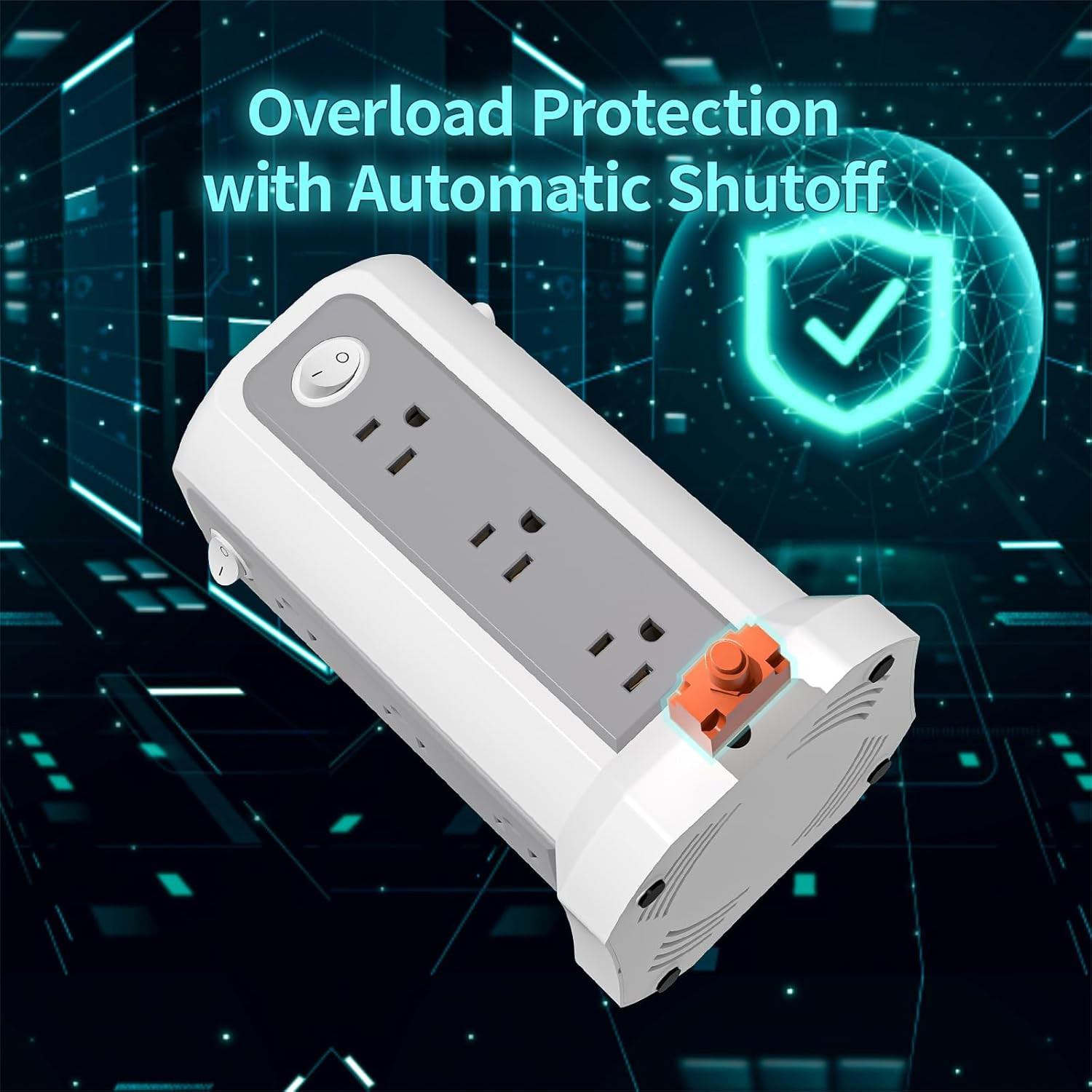 Surge Protector Power Strip Tower with USB C, 12 Outlets & 5 USB Ports