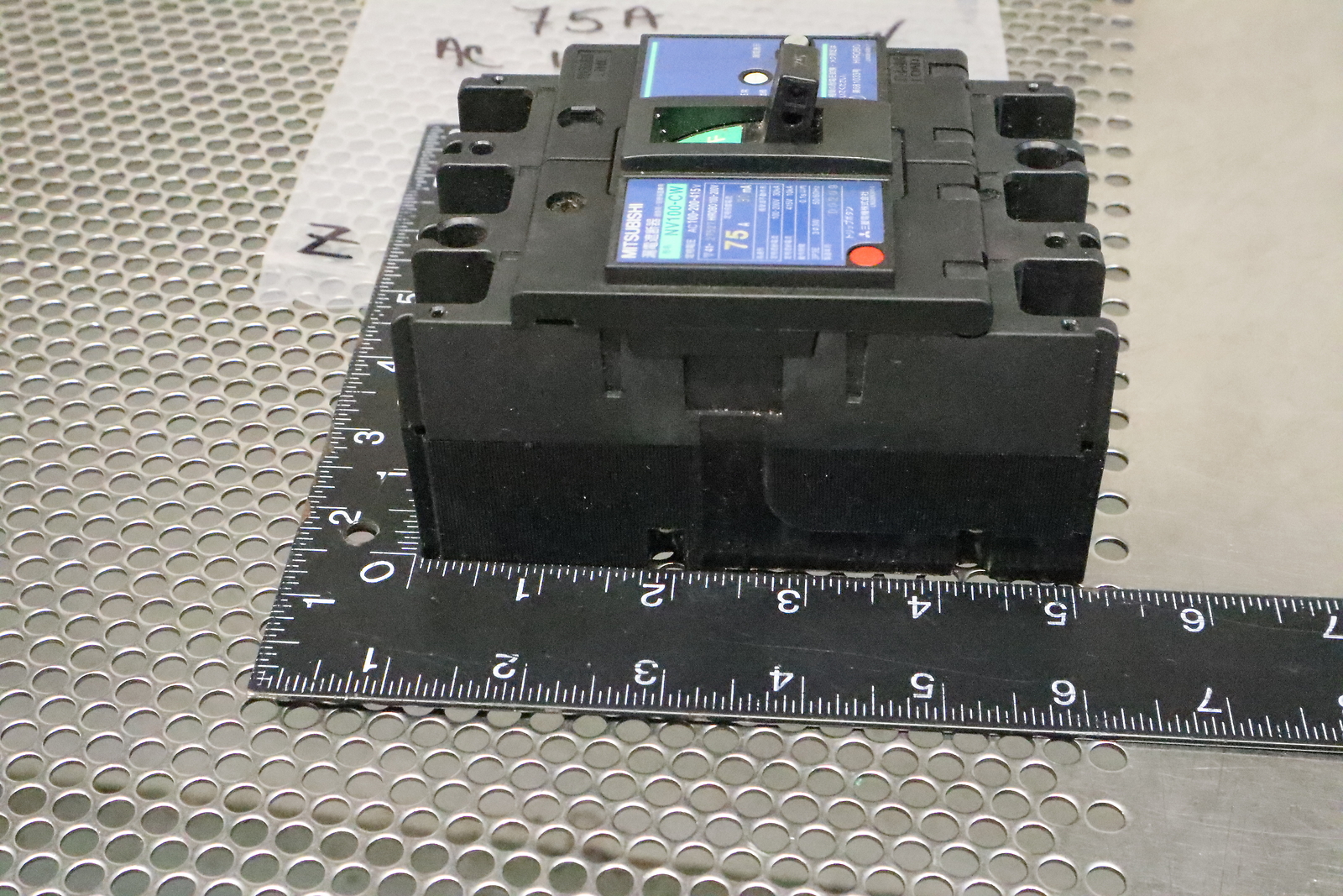Mitsubishi NV100-CW 75A AC100-200-415V Circuit Breaker 3-Pole Used With Warranty