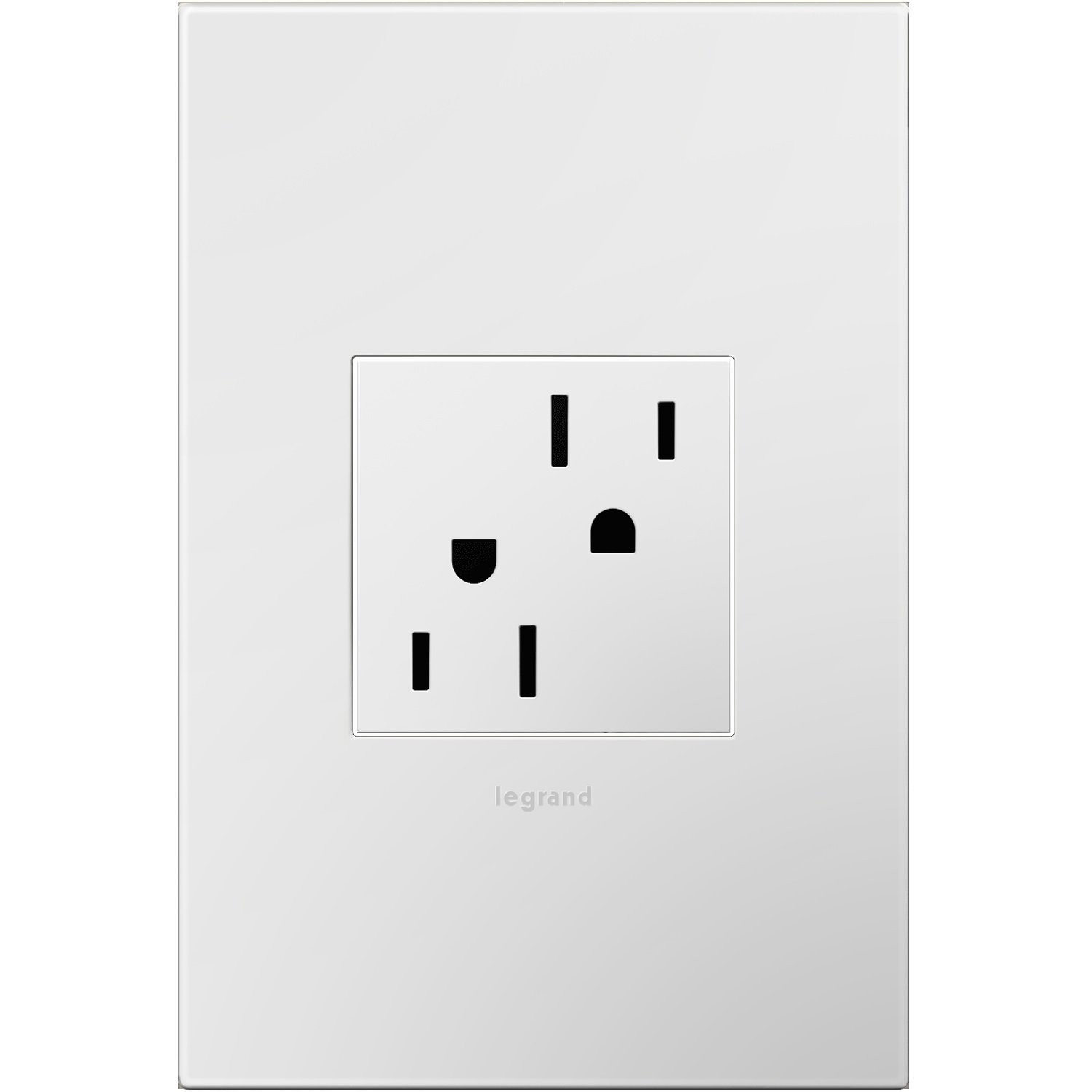 Legrand adorne 15A Outlet, 12 – Pack, Gloss White Finish, ARTR152W4-12PK