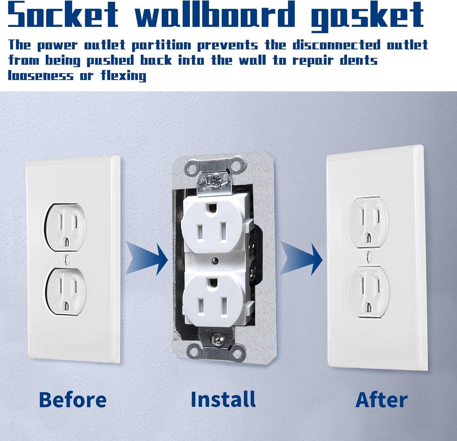 10 Pcs Wall Plate Spacer- Metal Flush Fit Device Leveling Plates- Receptacle …