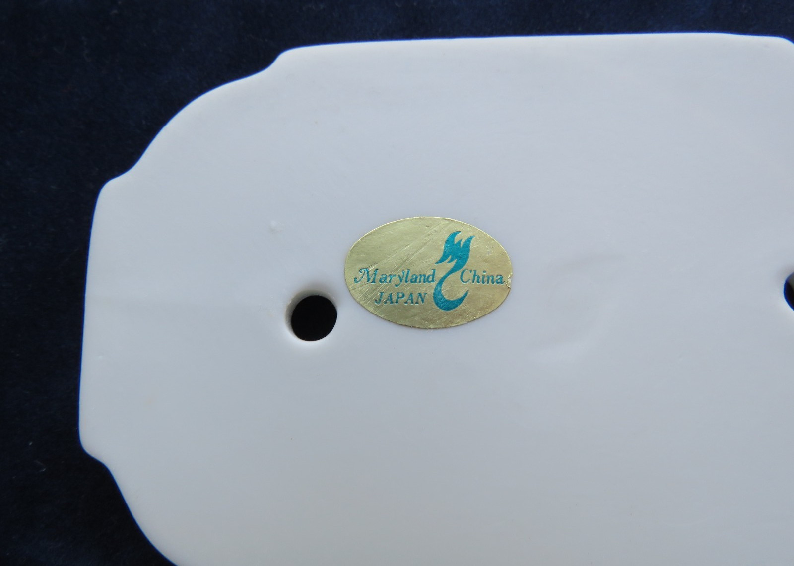 Vintage Maryland China Porcelain Blank Wall Plate Light Switch Cover – Japan