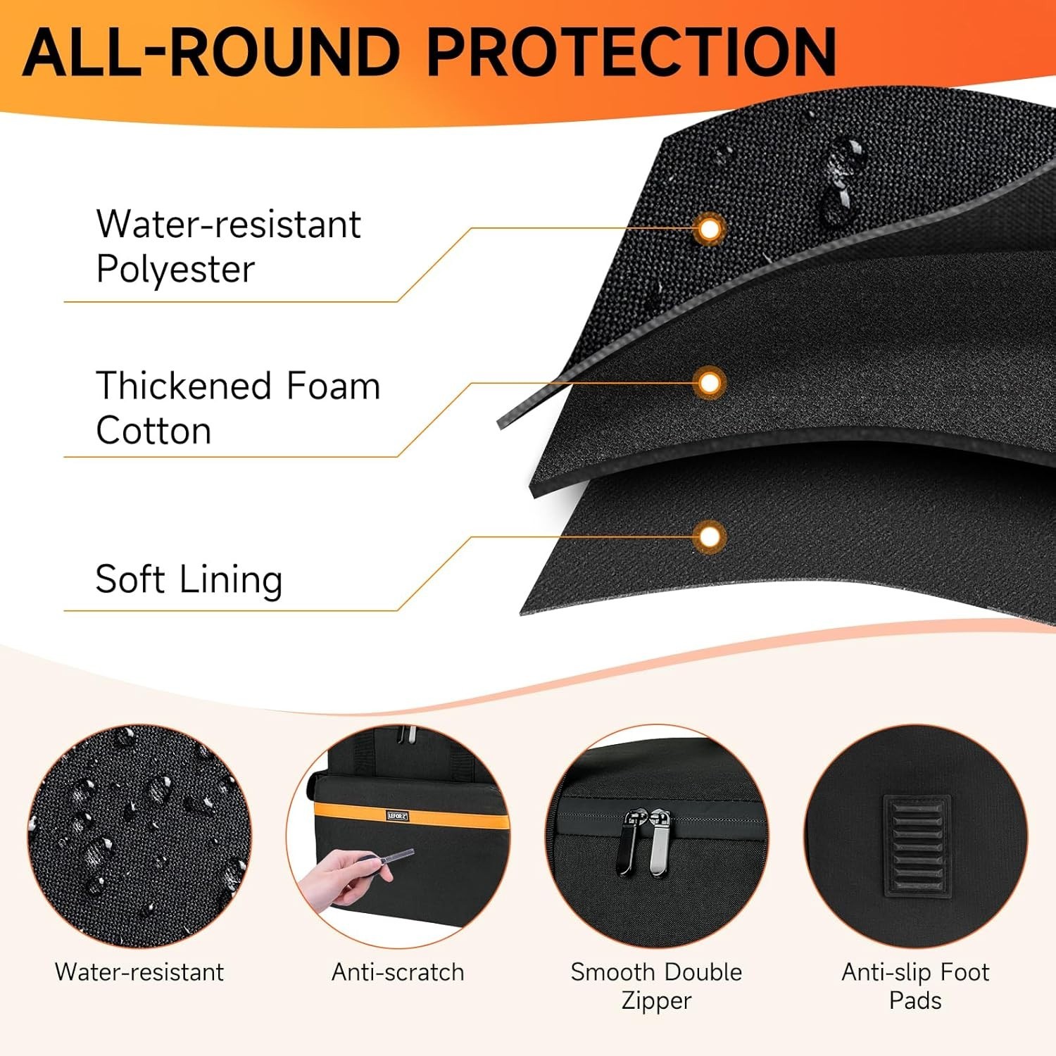 Compact Carrying Bag for Power Stations with Non-Slip Base and Strong Protection