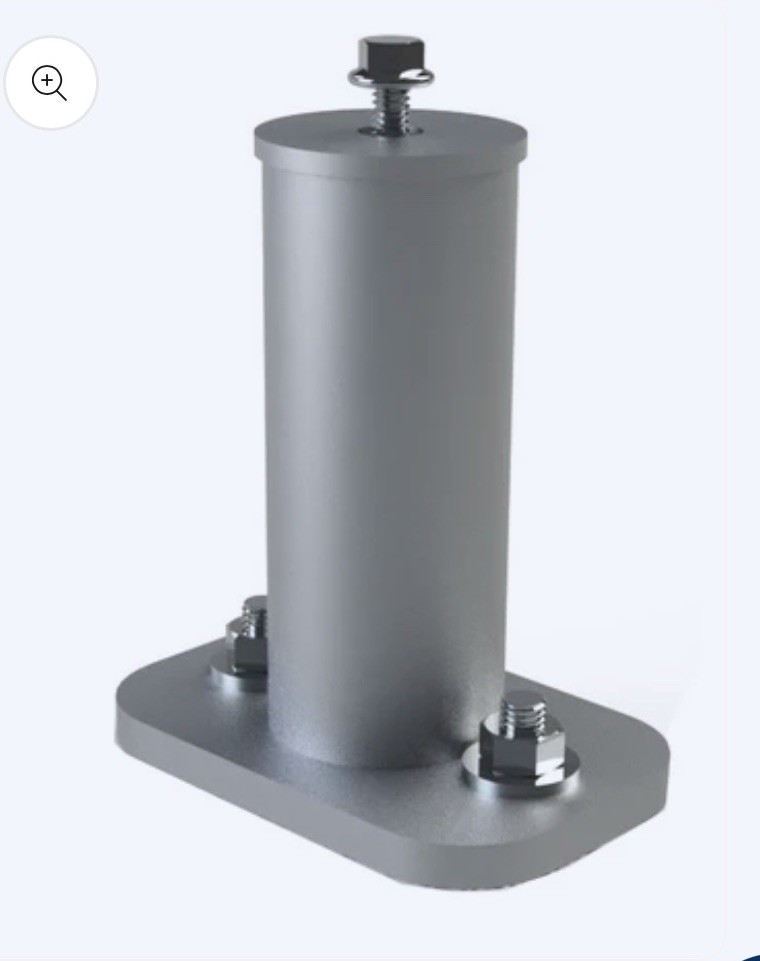🔴 (QTY 3) UNIRAC 004700M 7″ Mill Standoff Clearance For Solar Panels‼️