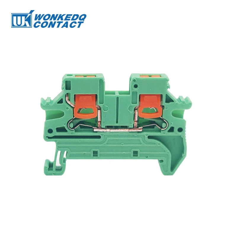 10Pcs PTV 2.5 DIN Rail Terminal Block Side-Entry Push-in Connection 2.5mm² 12 AW