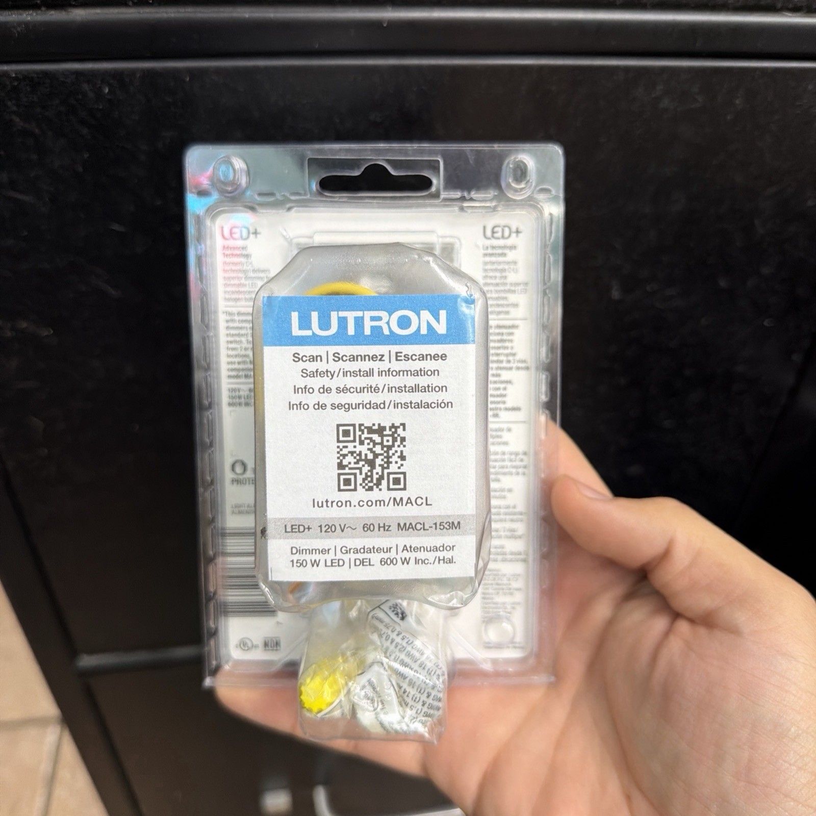 Lutron Maestro LED+ Dimmer Switch White MACL-153M 150W Single-Pole/3-Way NEW