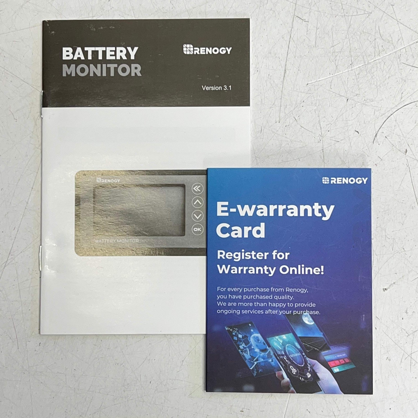 RENOGY Battery Monitor W/ Shunt 500A 120V Black RBM500-G3-US