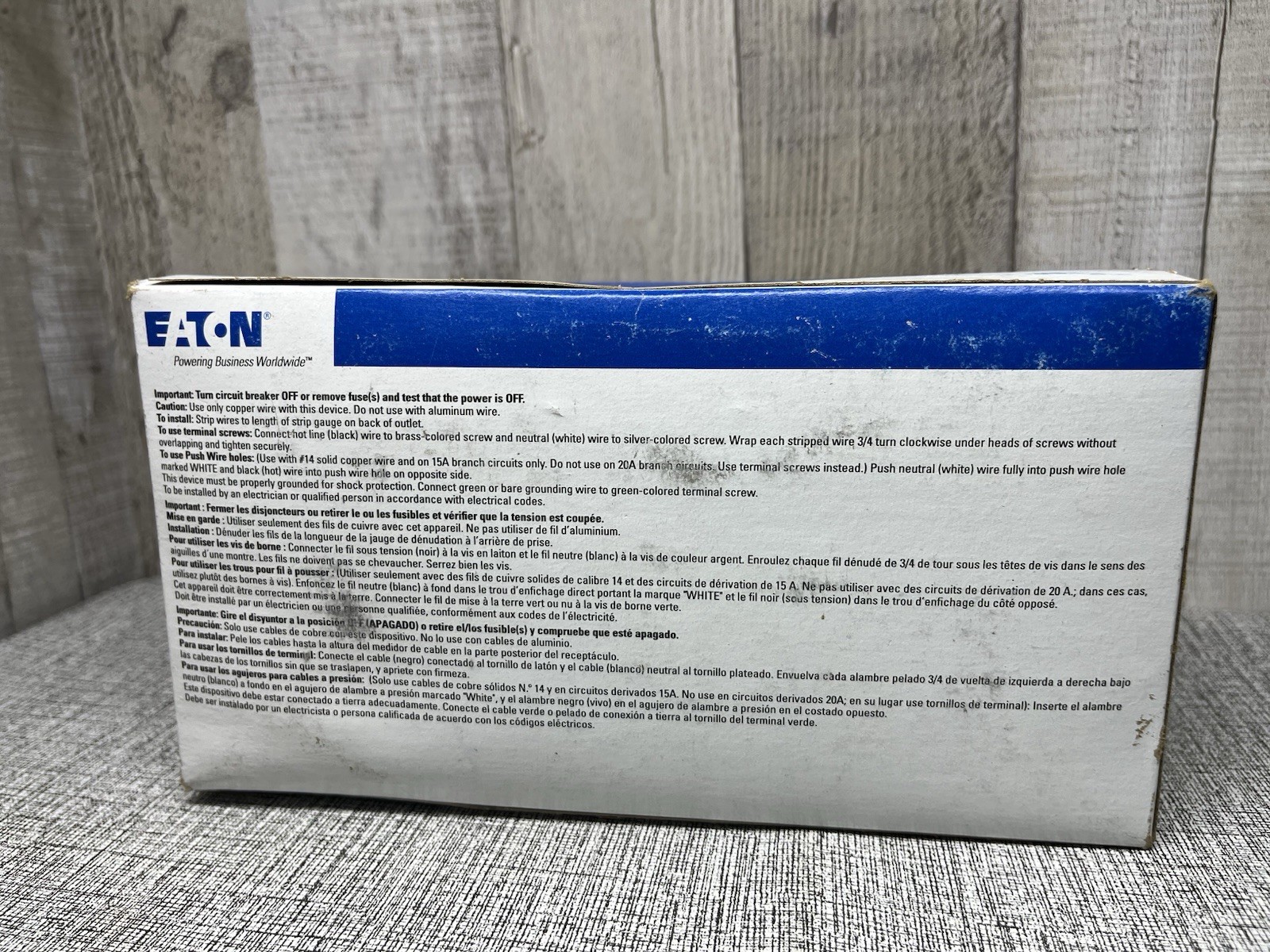 Eaton 10pk Standard 15A Tamper Resistant Duplex Receptacles -White- TR270W-10-LW