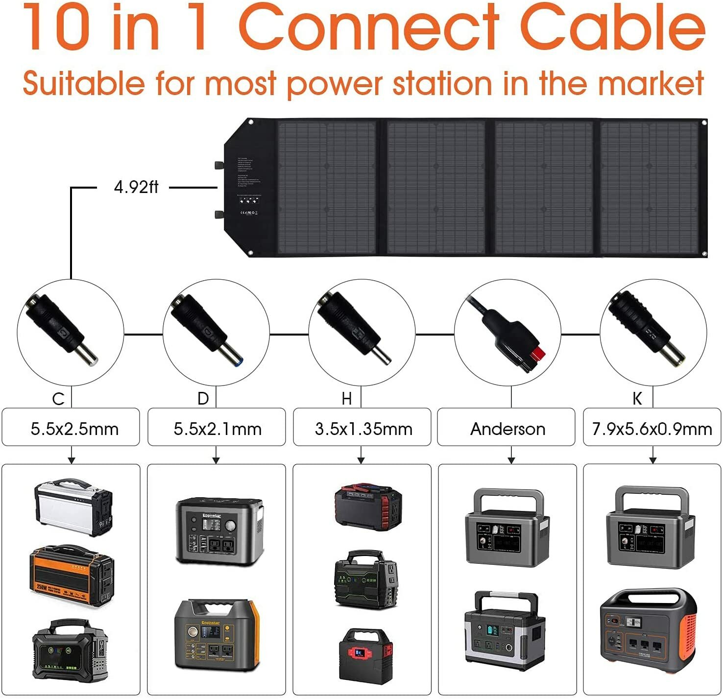 100W Foldable Solar Panel Charger