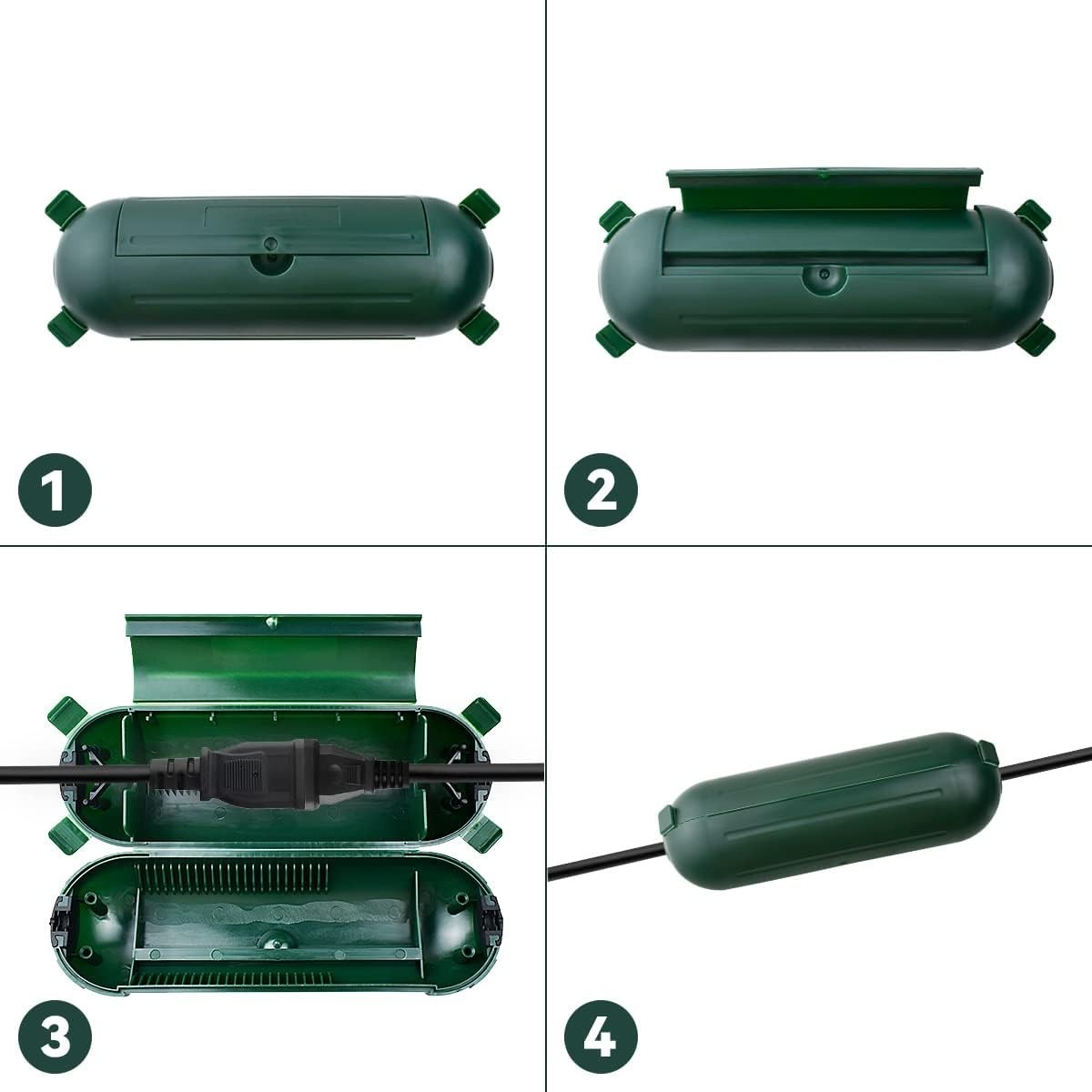 Outdoor Extension Cord Cover Waterproof Seal, Extension Cord Protector Connector