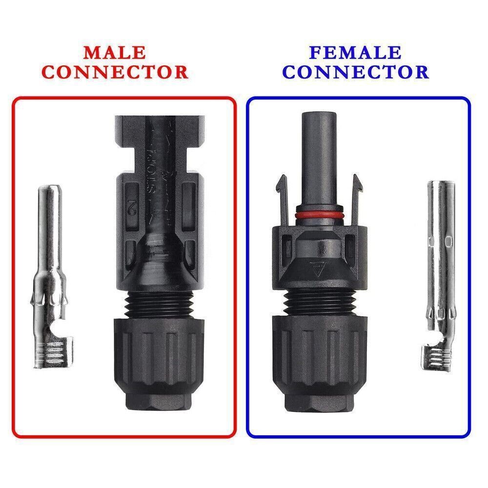 10 Pairs Male Female Solar M/F Wire Cable Connectors Waterproof for Solar Panel