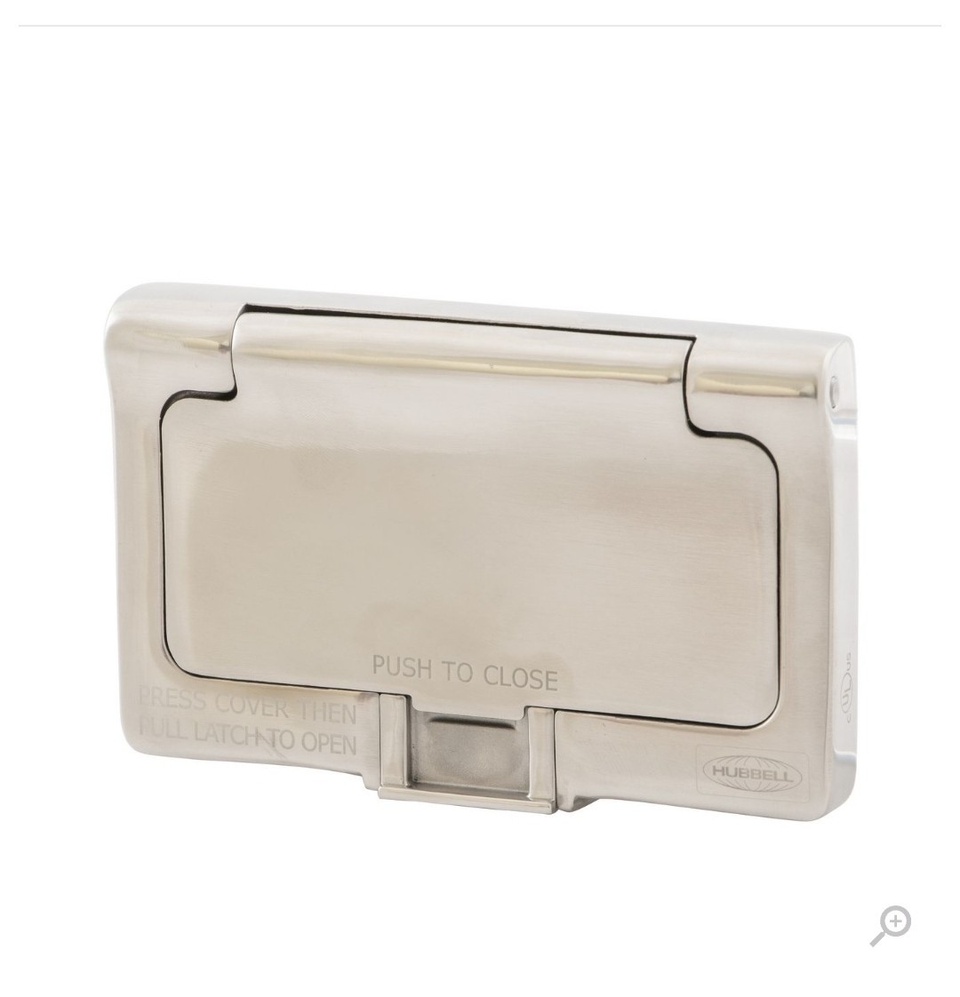 HBLSS264X SSFLIP COVER 1GANG SS DECORATOR COVER 4X STAINLESS STEEL TYPE 316