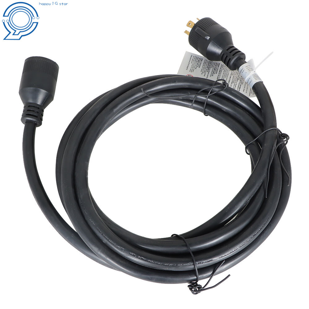 30 Amp Generator Cord 15FT and Power Inlet Box Waterproof Combo Kit NEMA L14-30