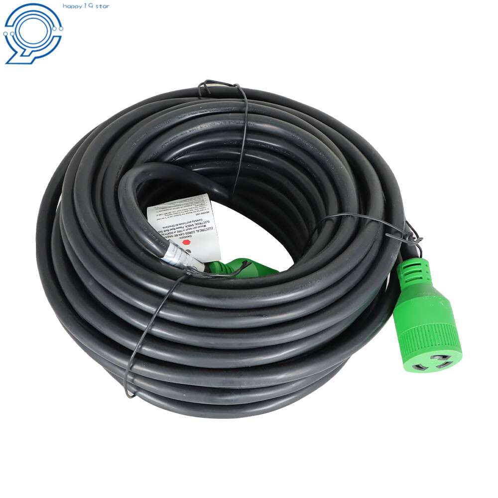 Generator Extension Cord 10-100 Ft 3 Prong Power Cable 10 3 30 Amp Adapter Plug