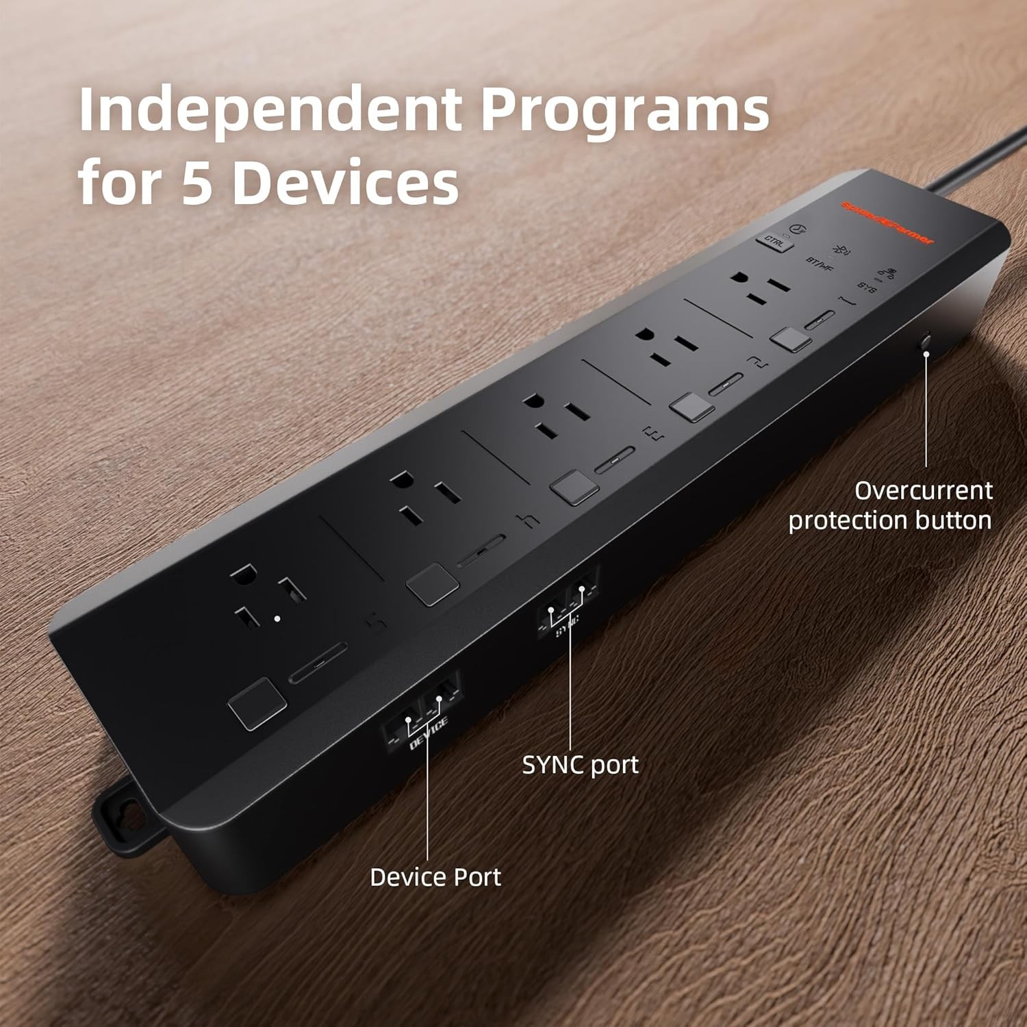 GGS AC5 Power Strip Kit 5 AC App Control Outlets 3 in 1 Soil