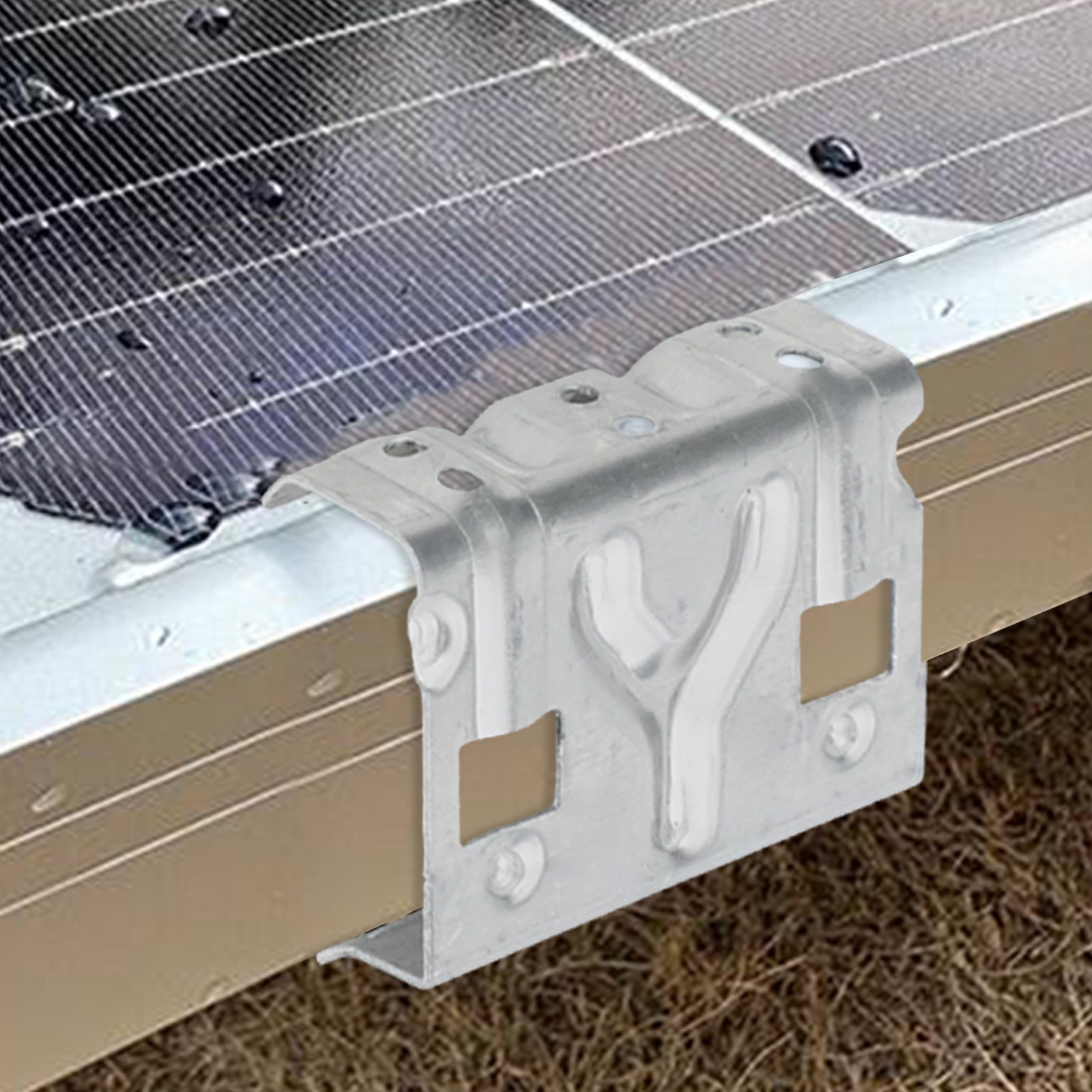 10 Pcs Aluminum Alloy Solar Panel Drain Clips for Efficient Water Drainage