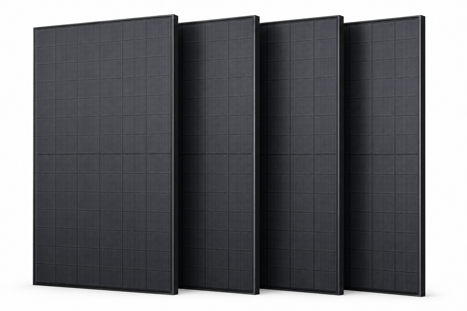 4×450=1800W Solar Panels, Bifacial N-Type Mono | 4ft MC4 Cable for Easy Install