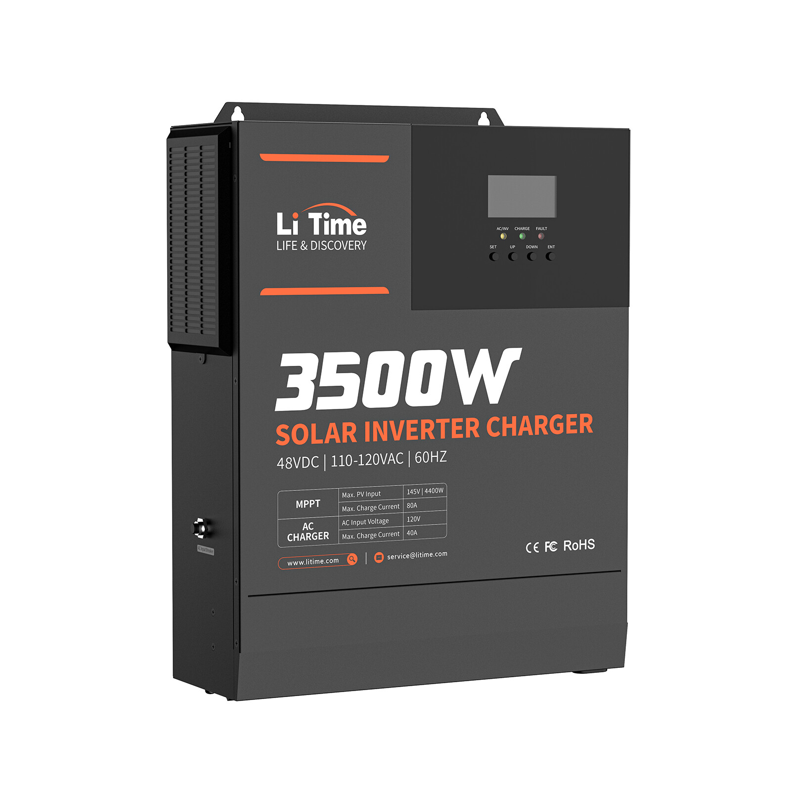 LiTime 48V 3500W RS485 Pure Sine Wave All In One Solar Inverter Charger For Home