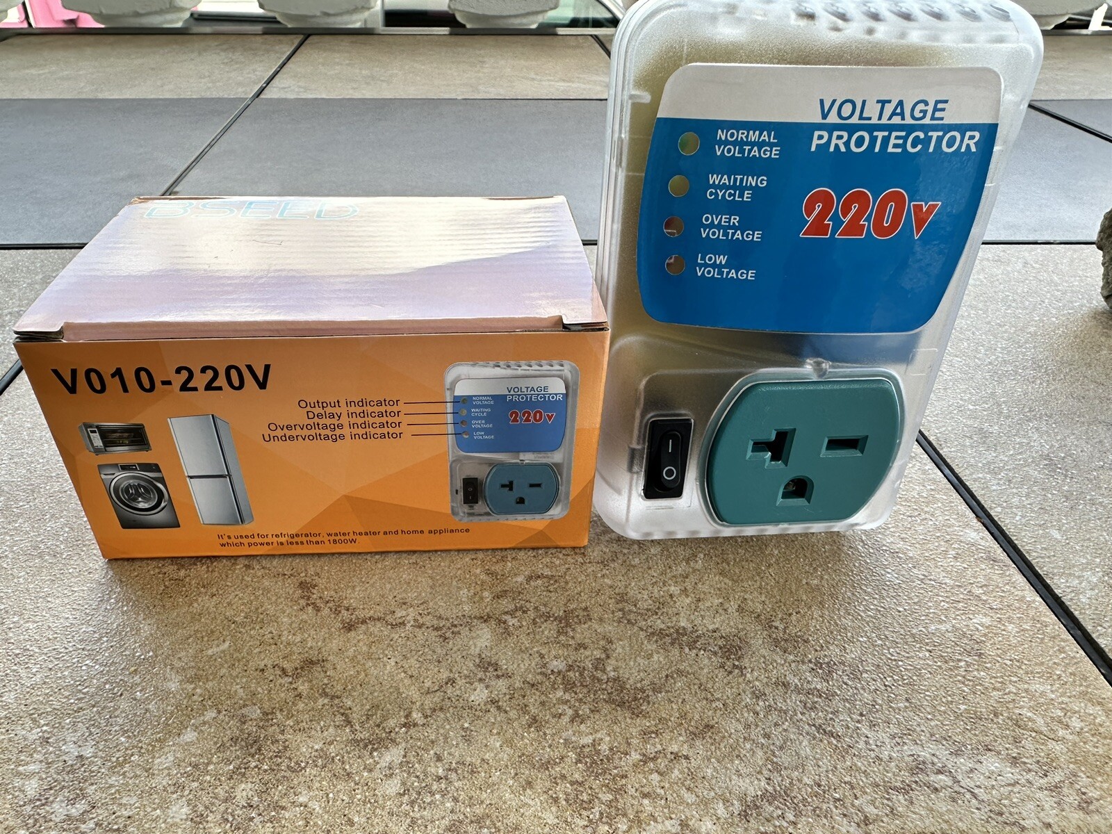 Surge Protector for Home Appliance,Voltage Protector Suit for Refrigerators and