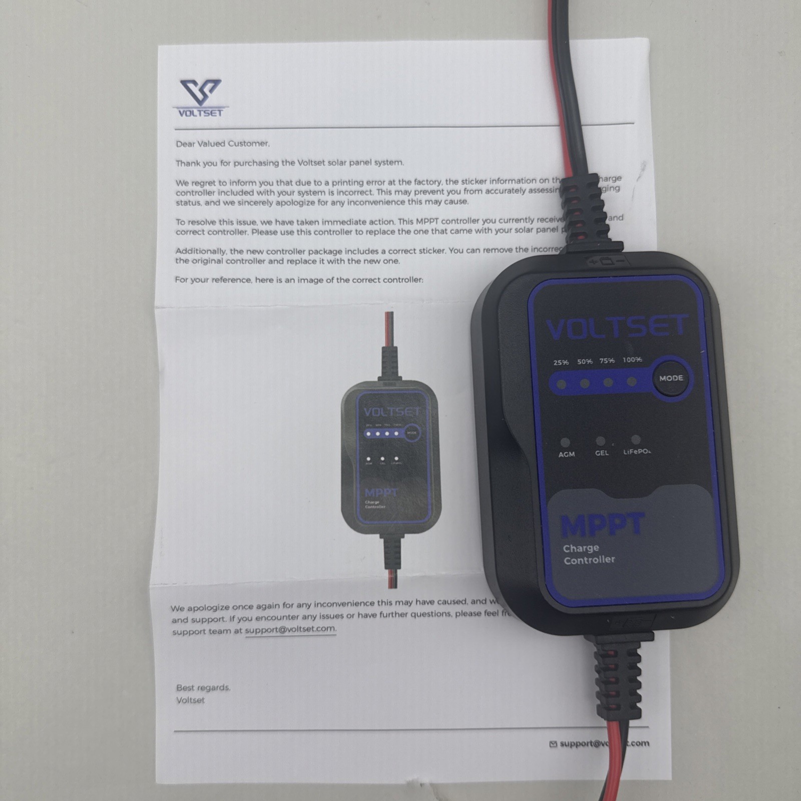 Voltset 12V 10A MPPT Solar Charge Controller for AGM, Gel, LiFePO4 Batterie READ