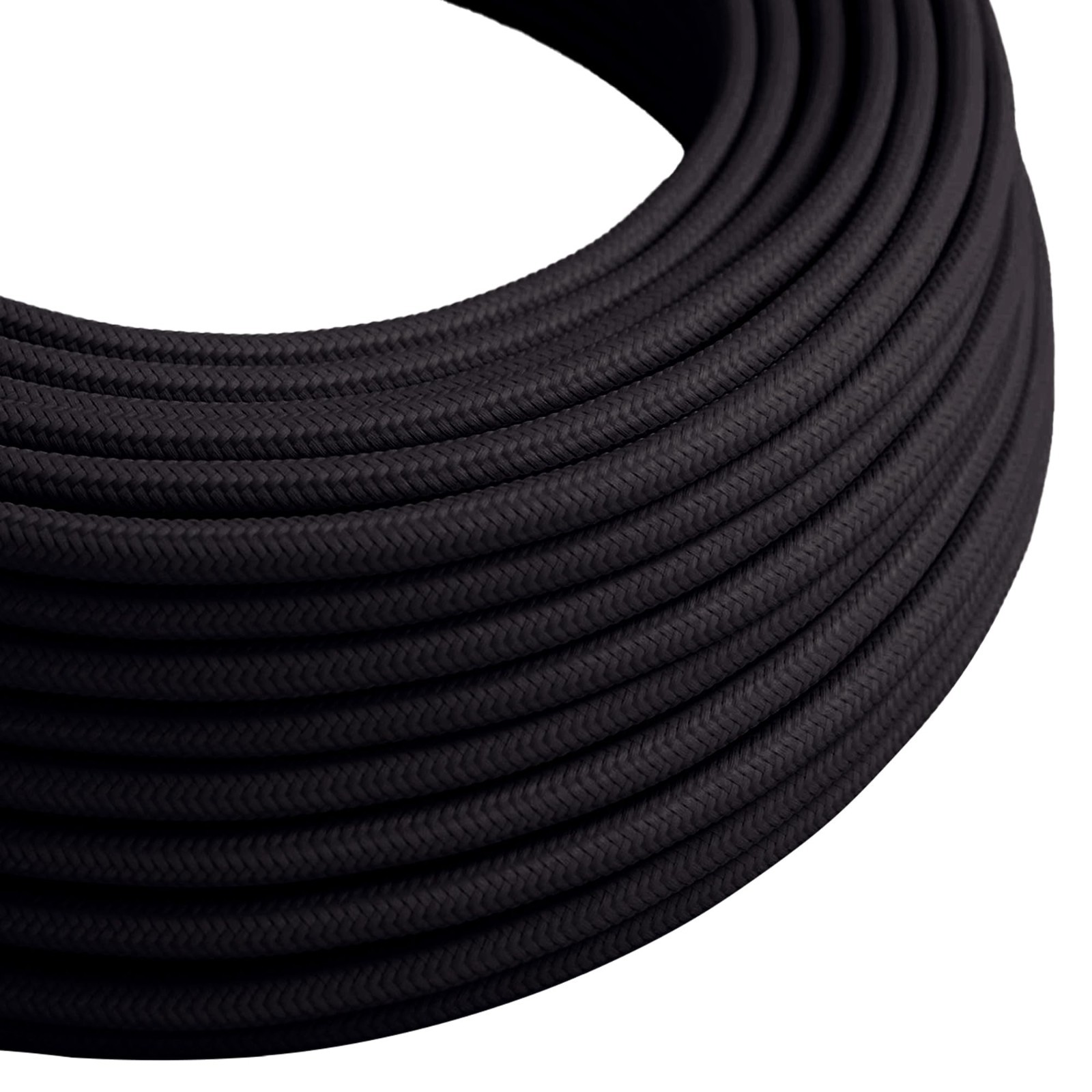 1M Fabric Covered Round Electrical Wire 3 Conductors 18 Gauge Cable