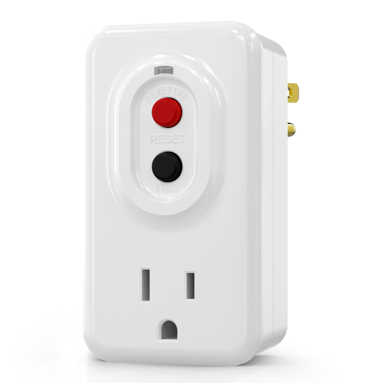 GFCI Adapter, 15 AMP Single Outlet Grounded 3-Prong GFCI Adapter, for Indoor …