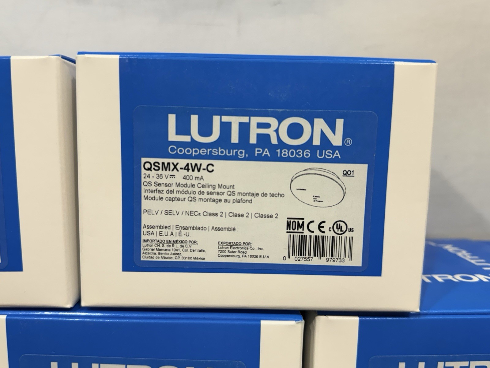 LUTRON Quantum QSMX-4W-C Sensor – New Condition ( PRICE FOR EACH )