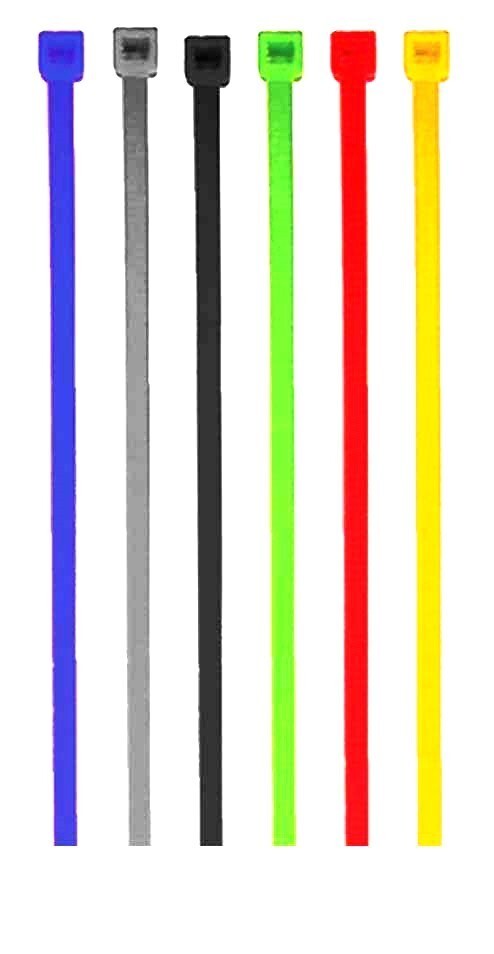 1000 Pack Assorted Colors 6 inch Wire Cable Ties Nylon Zip Tie Down Wraps Straps