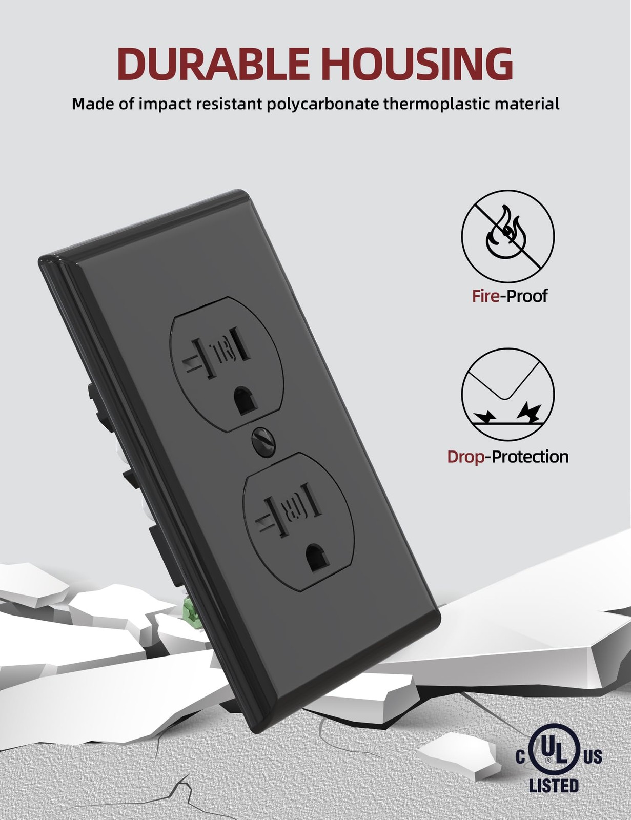 Aida 20 Amps Outlets Duplex Electrical Receptacle Outletstamper
