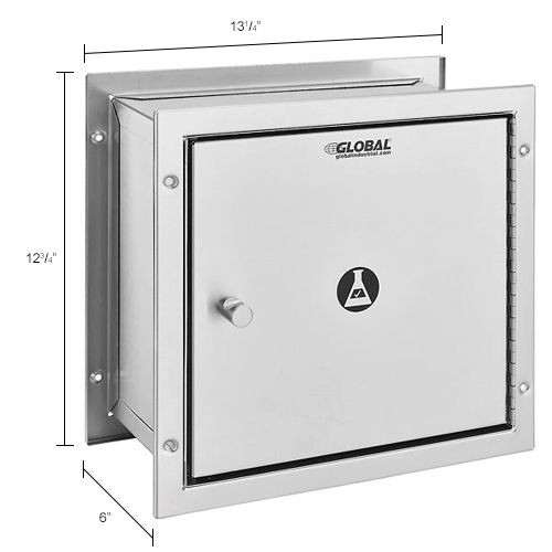 Pass Through Specimen Cabinet Stainless Steel 13-1/4″W x 6″D x 12-3/4″H