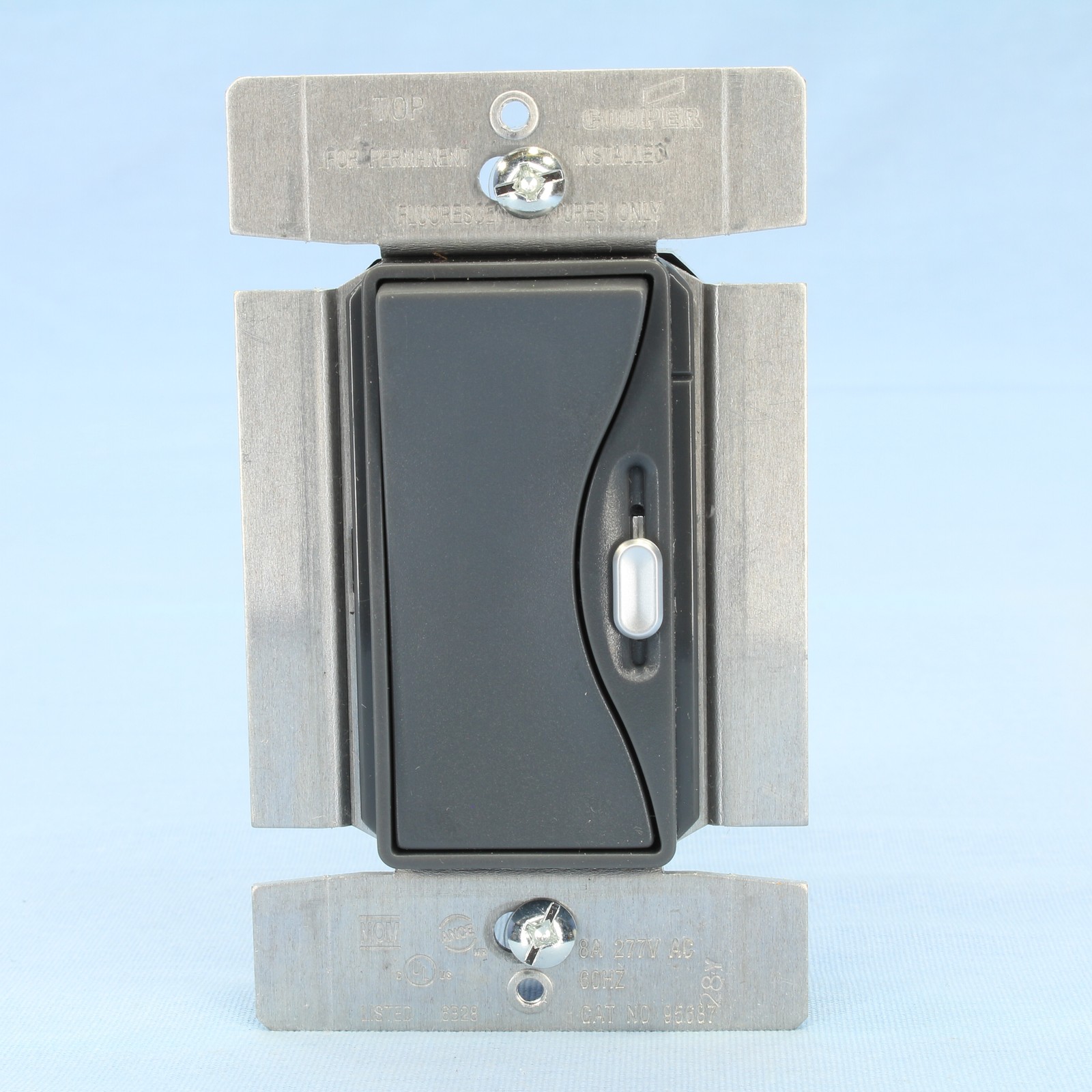 Aspire Silver Granite 1-Pole/3-Way Fluorescent Slide Dimmer 277V Mark 10 95687SG