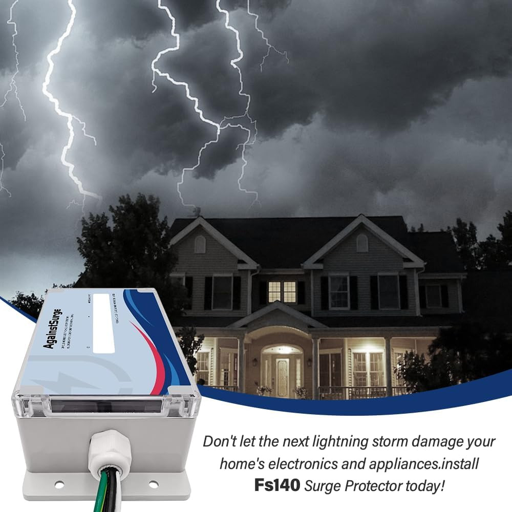 Whole House Surge Protector – 140,000 Amps, Universal Compatibility