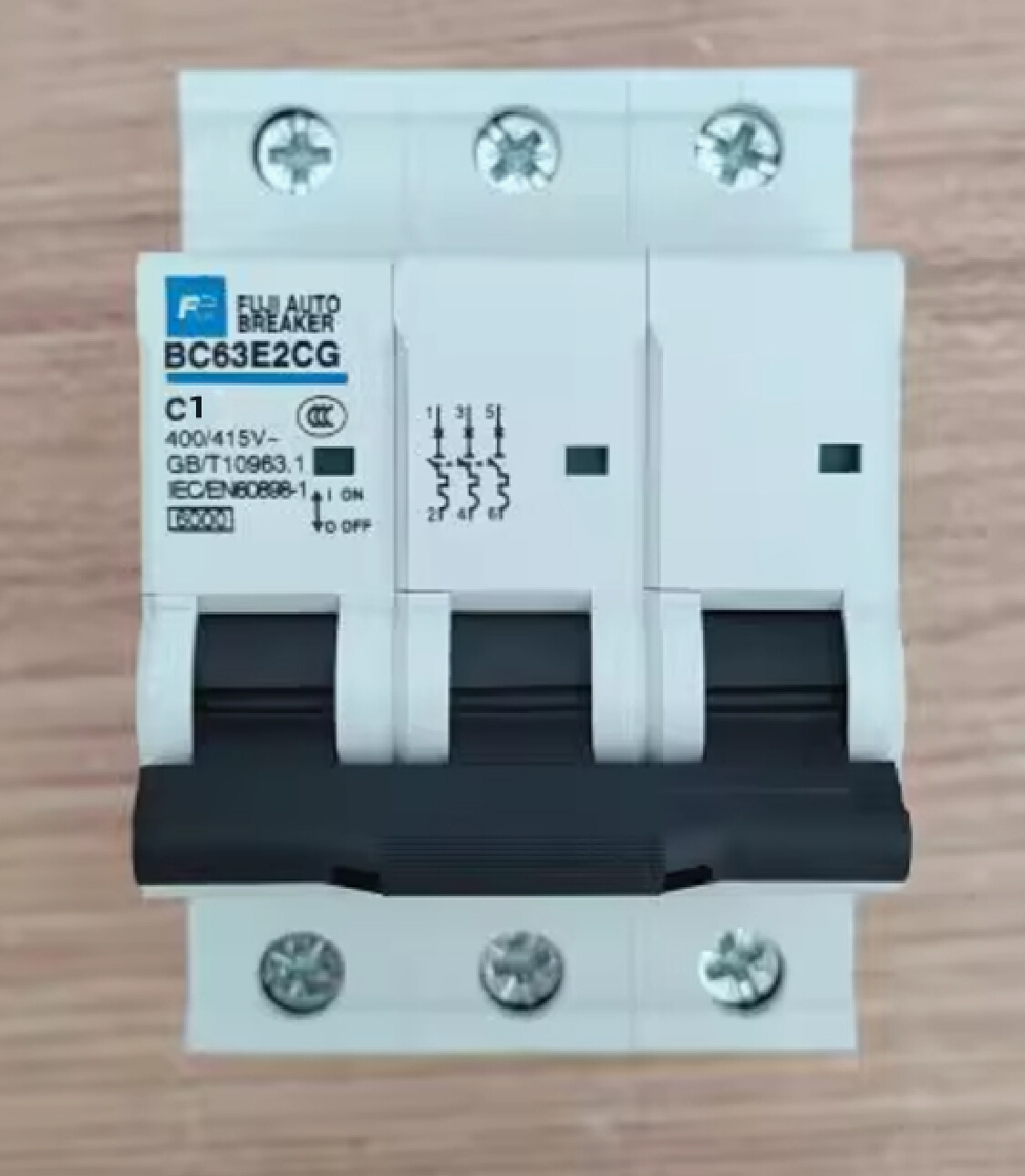 Fuji Electric Miniature Circuit Breaker MCB BC63E2CG-3P C1 1A