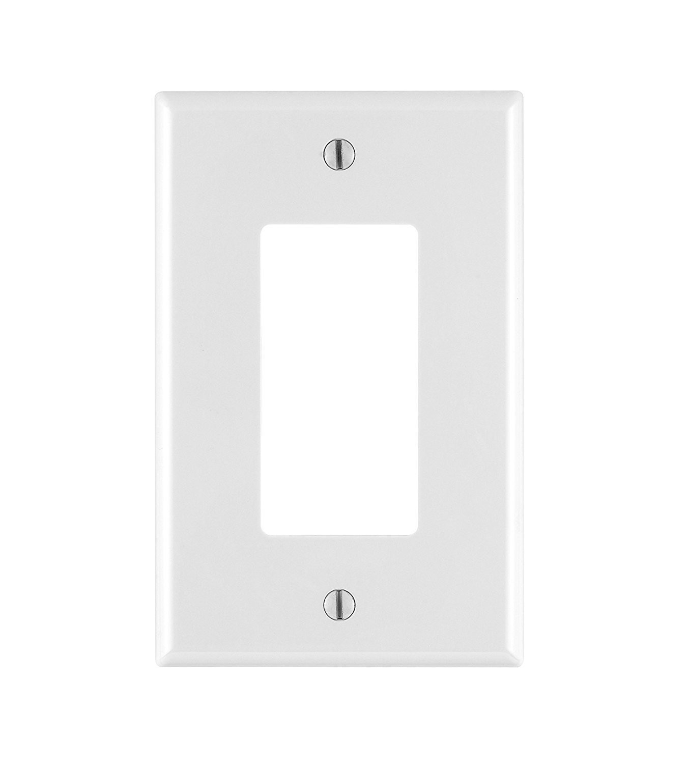 Leviton PJ26-WM 1-Gang Decora/GFCI Wallplate, 10-Pack, White