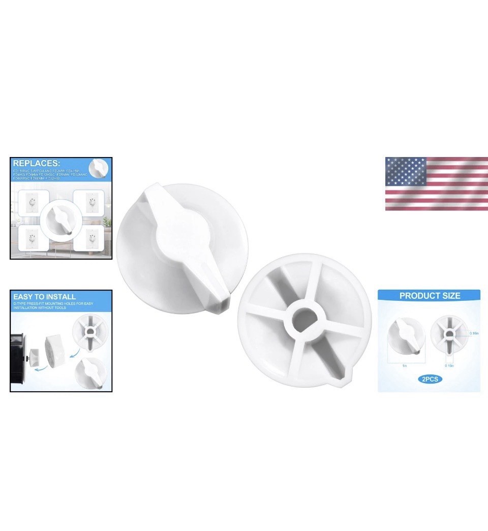 Timer Knob Replacement for Wall Bathroom Fan & Light – One Pack