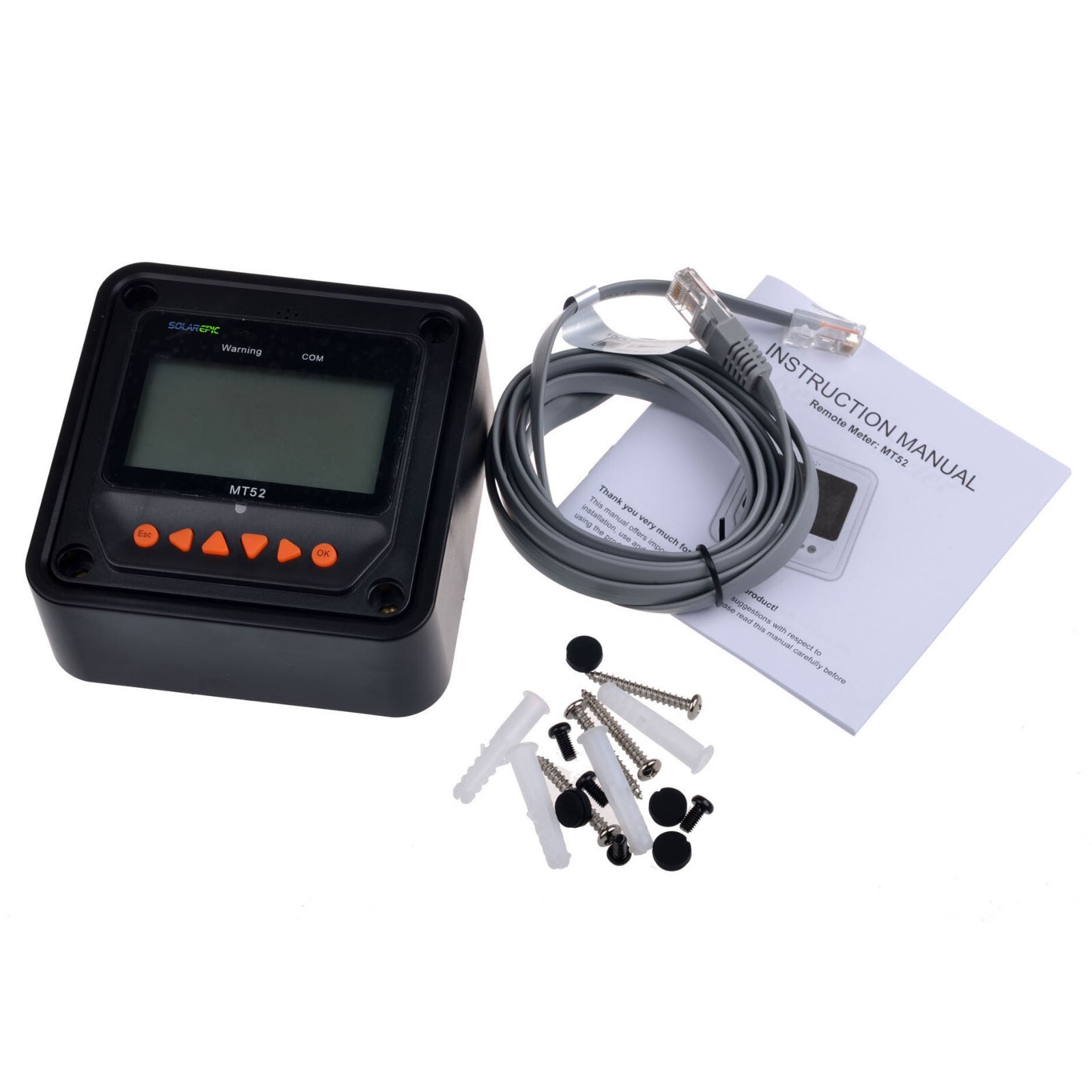 MT52 Remote Meter LCD Display Use For EPEVER MPPT Solar Charge Controller RS485