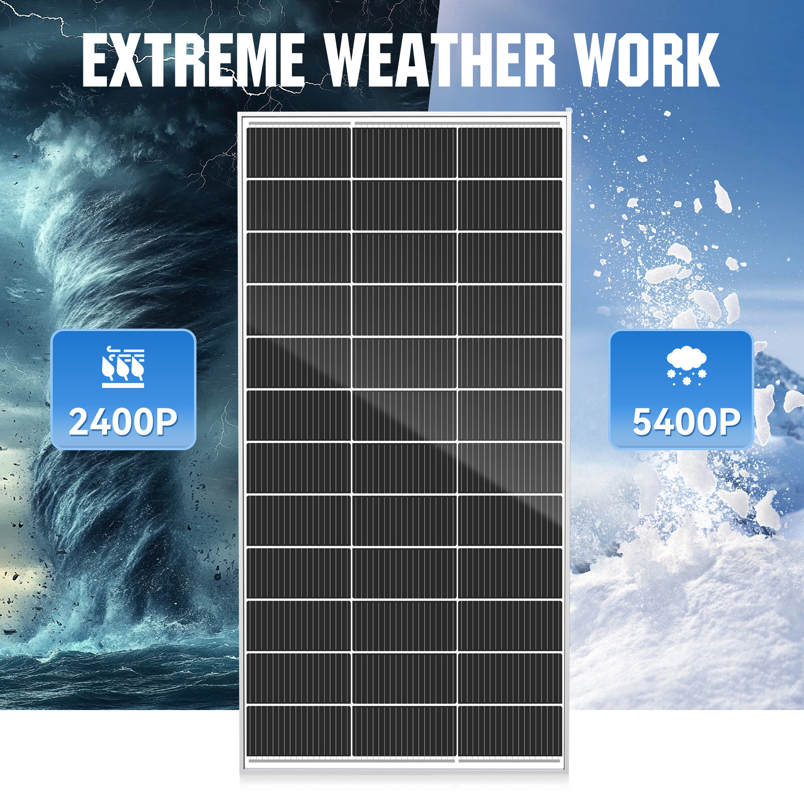 200W-1KW Watt Mono Solar Panel 12V Charging Off-Grid battery power RV Home Boat