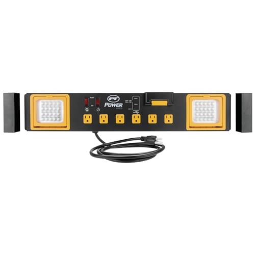 W2279 Commercial Grade Power Station with 6 Outlets, 2 Workbench Power Station