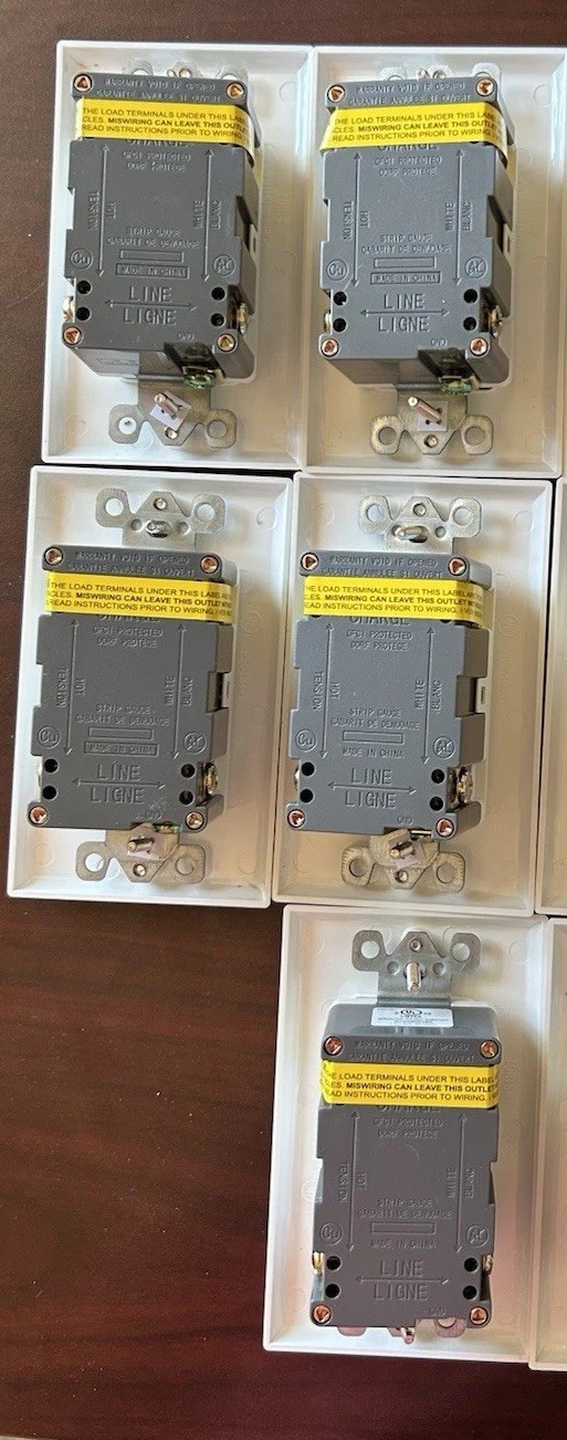 ❤️5pk 20A GFCI Outlet TR/ WR Weather & Tamper Resistant UL Listed White selfTest