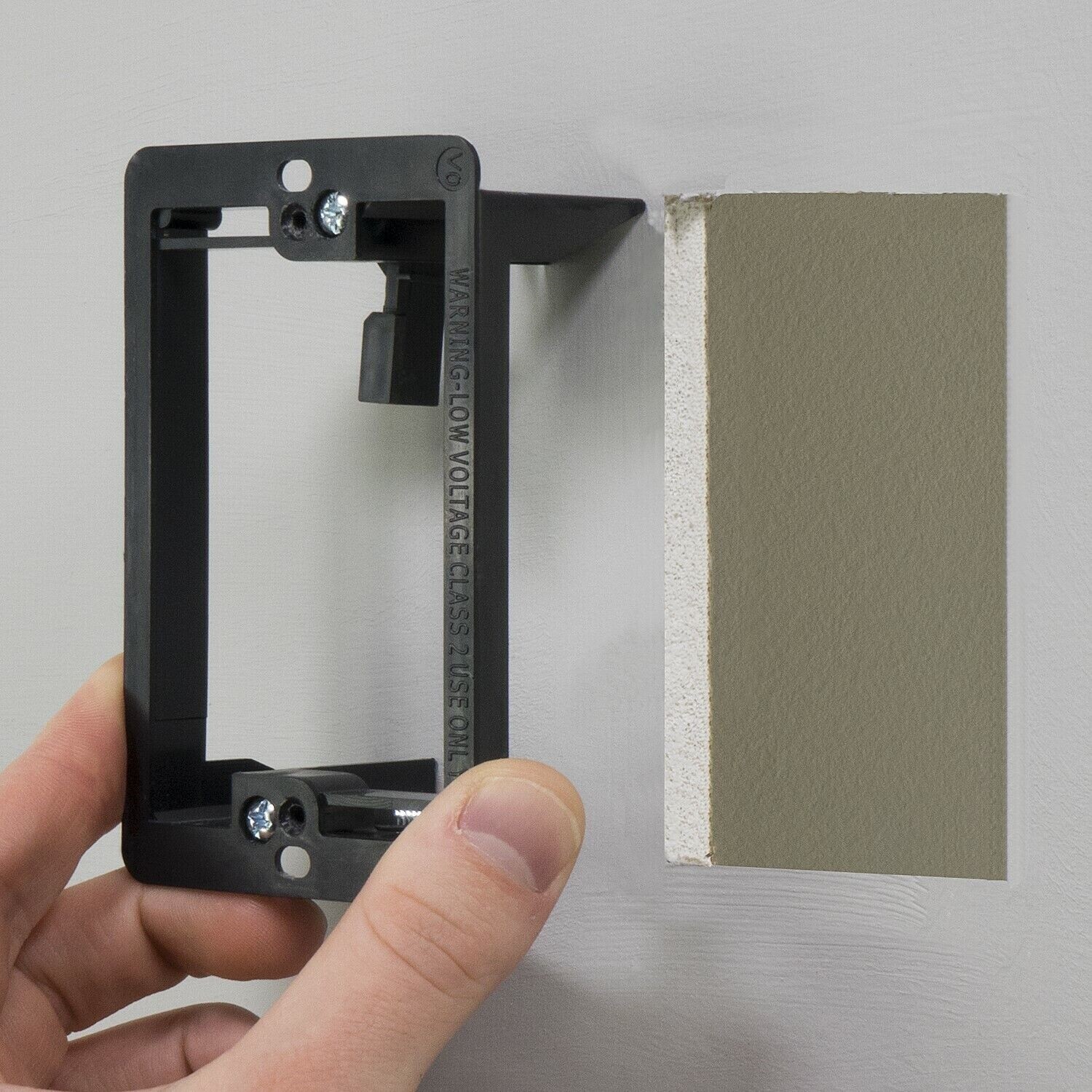 5x Single Gang Wall Plate Brush Style Low Voltage Flush Mount Bracket Wire