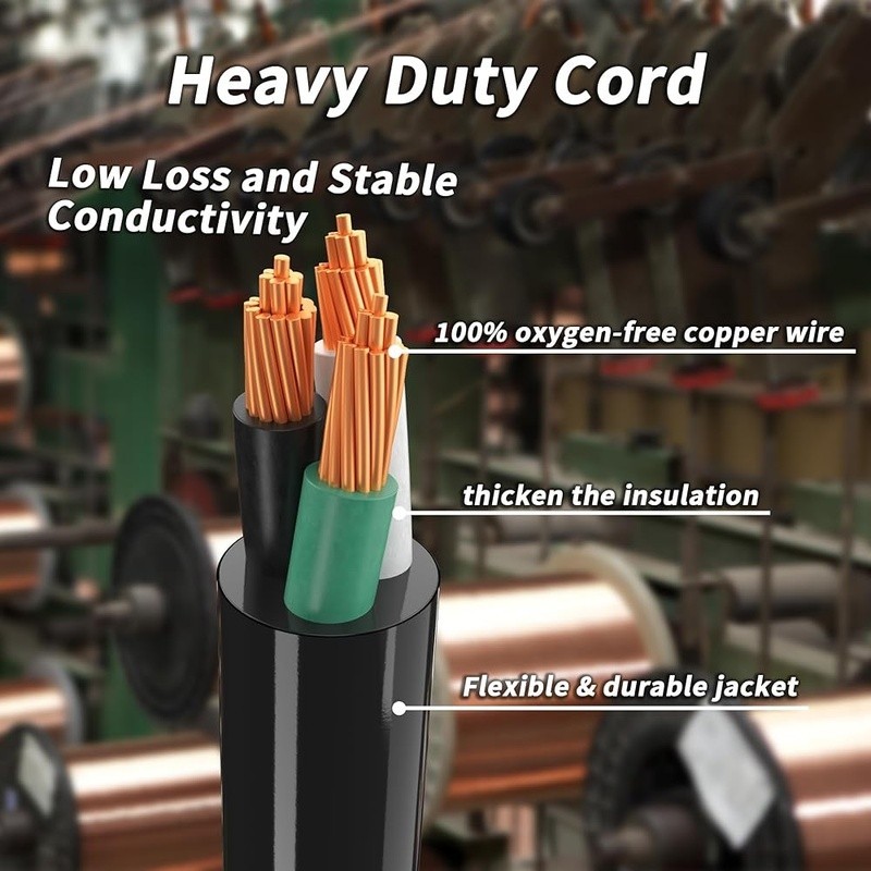 Outdoor Extension Cord 16AWG Weatherproof Flexible 125V 13A Power Cable New