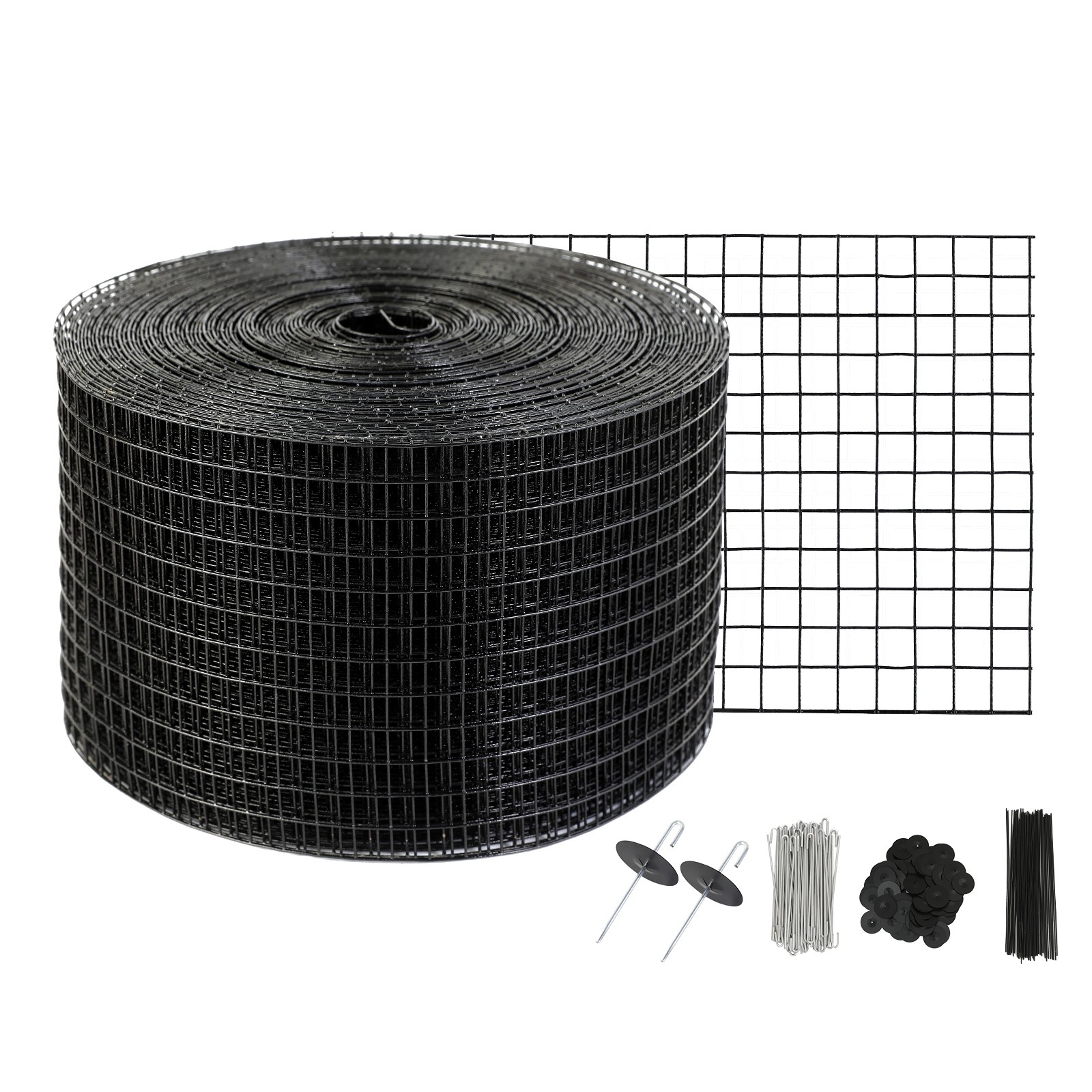 Uimoso 8in x 100ft Solar Panel Mesh Kit with 70 Fasteners for Bird Protection