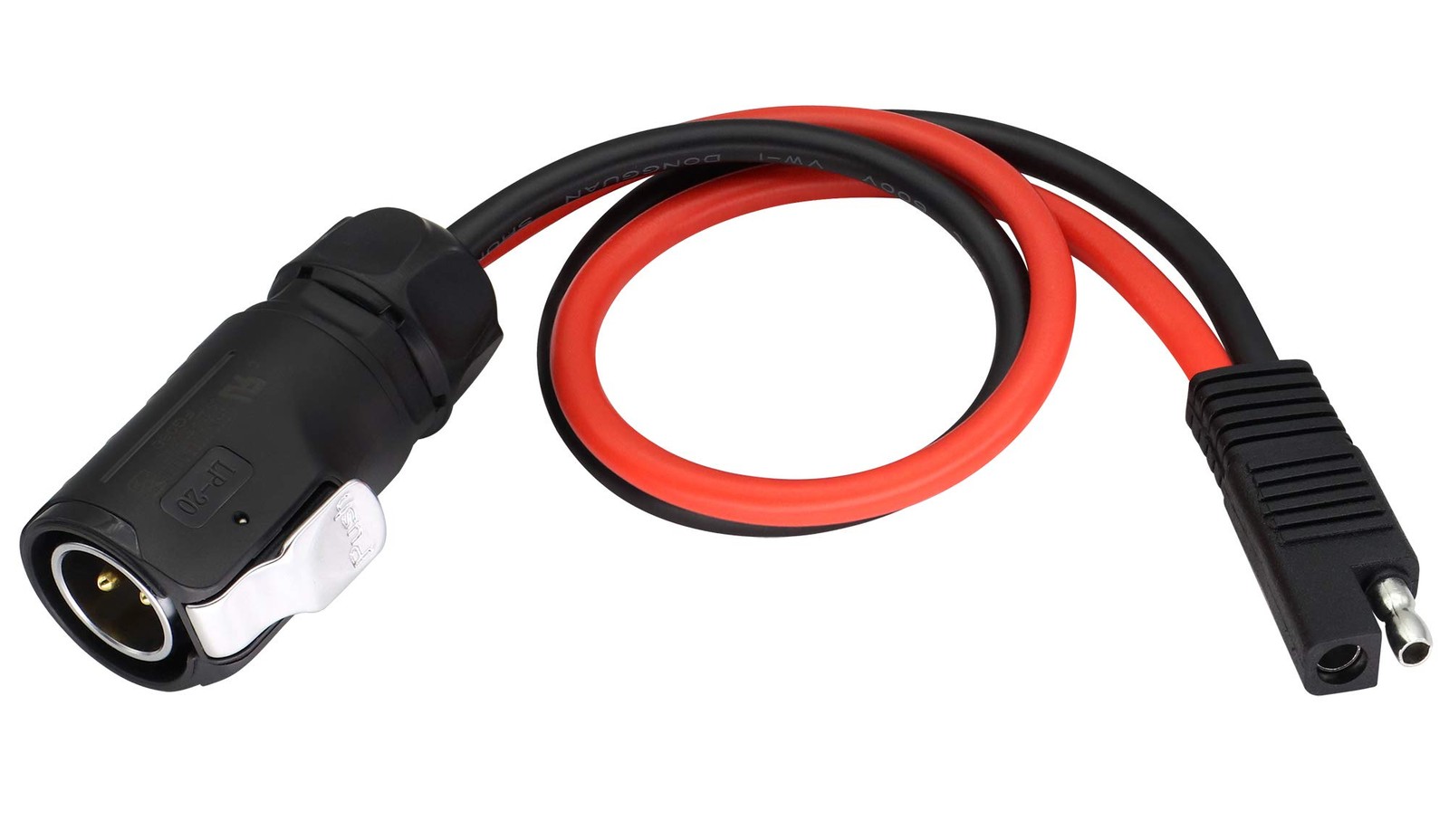 2 Pin Power Industrial Circular Connector to SAE Cable for Solar Panel Suitca…