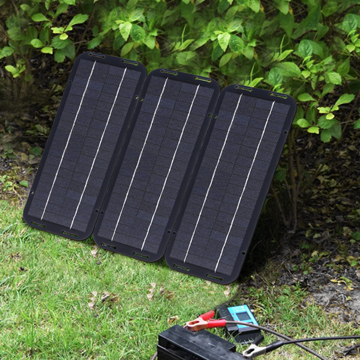 30W 12V Solar Panel Kit Waterproof Trickle Charger Battery Powered For Rv Car